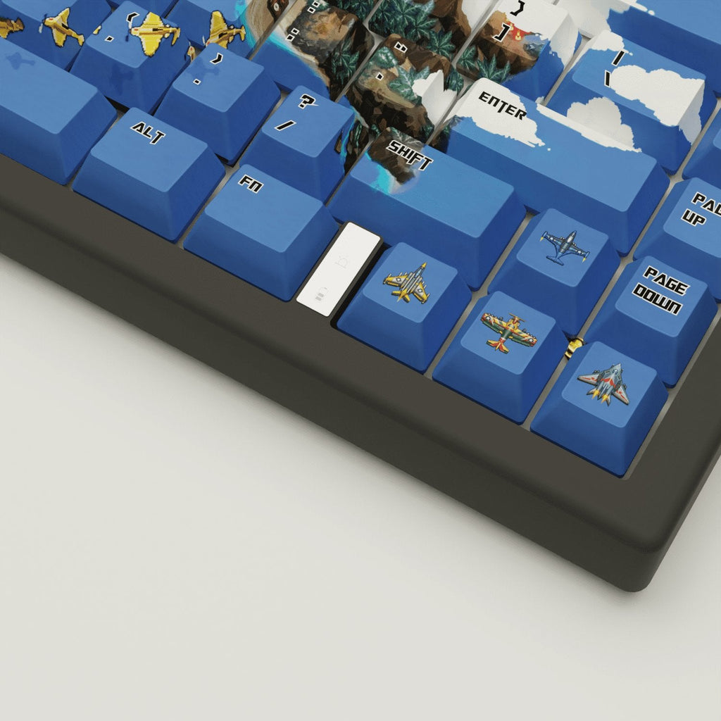 Fighter Arcade Design Keycaps and Mechanical Keyboard