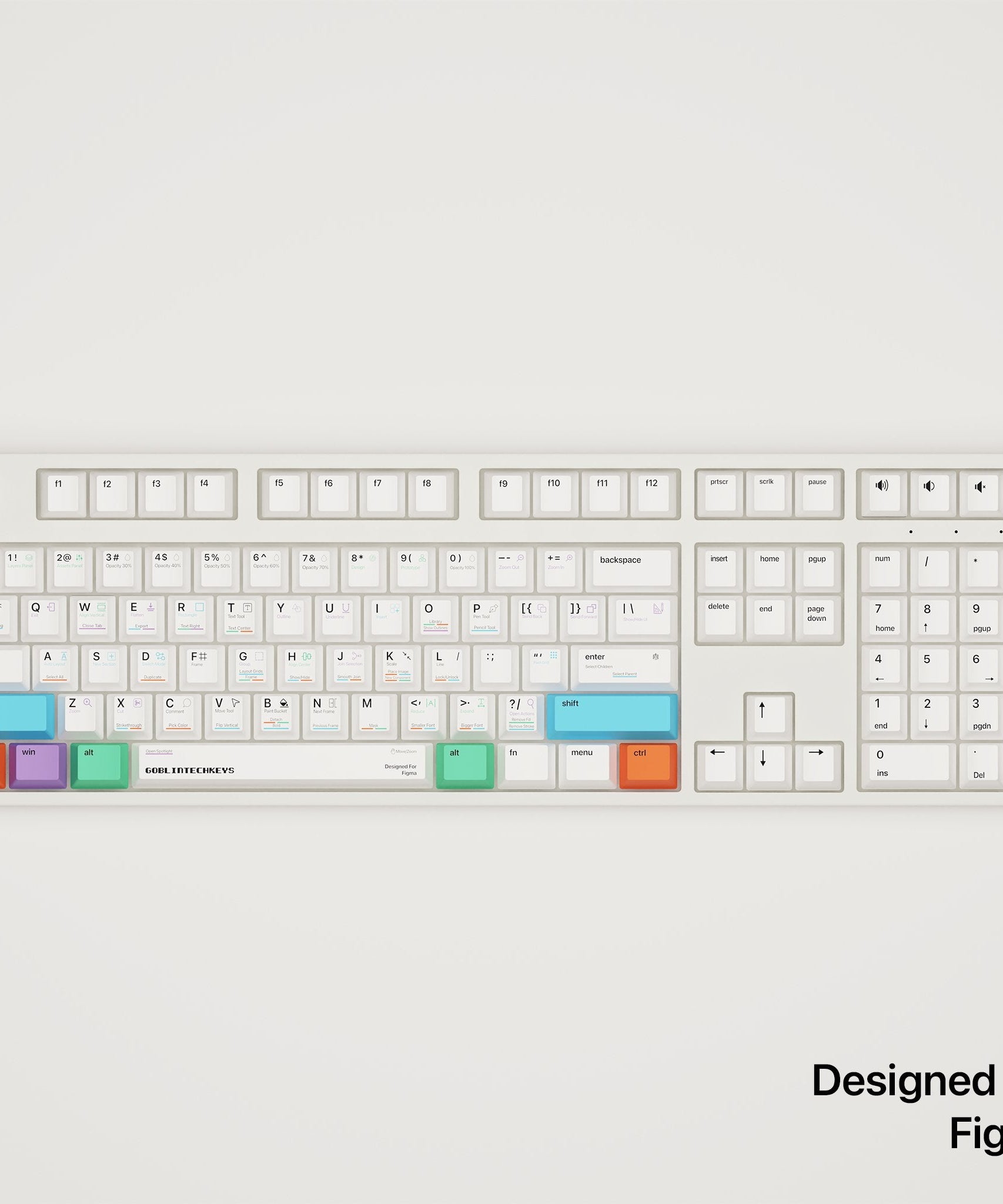 Figma Shortcut Key Mechanical Keyboard [MAC & PC] | Wireless & RGB Backlit