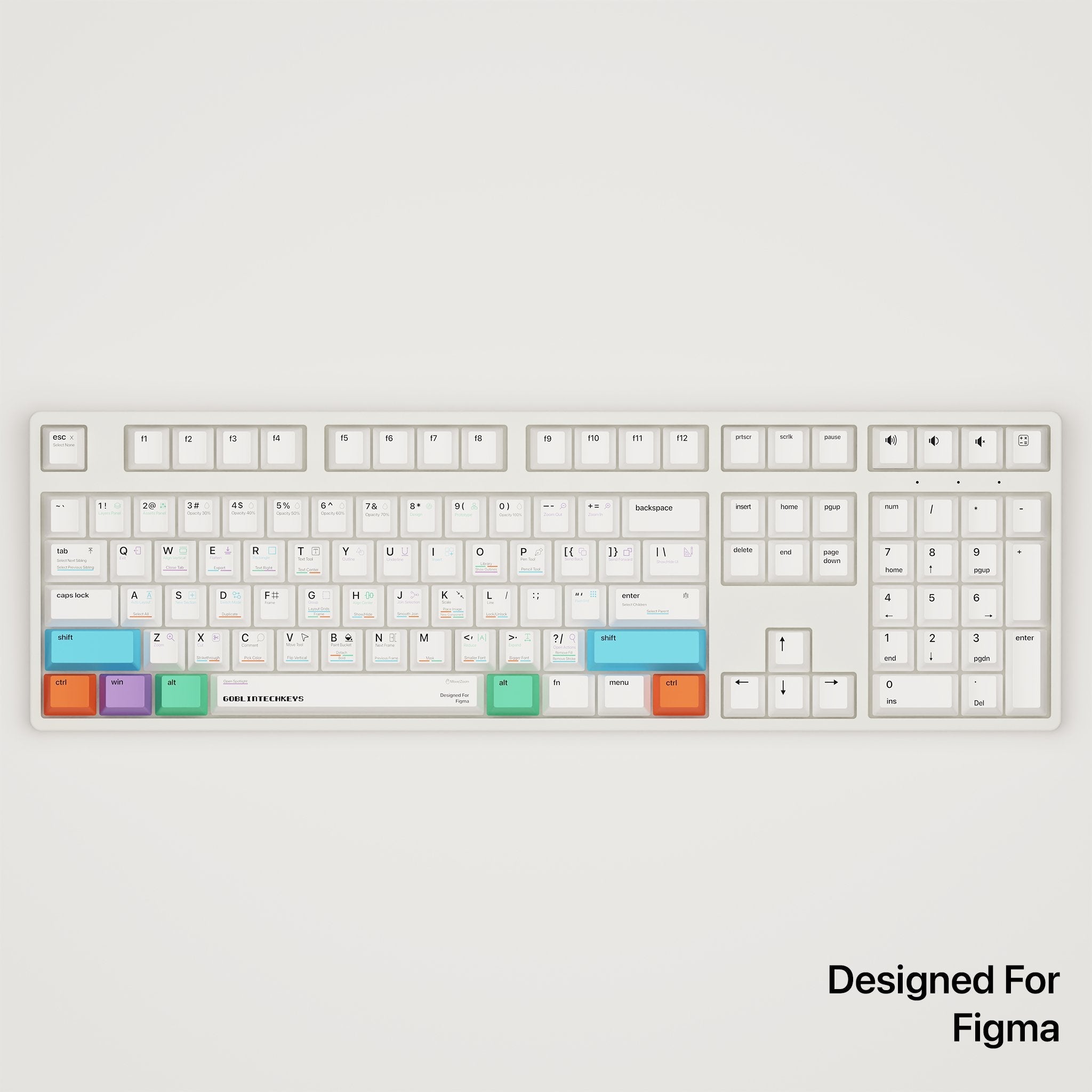Figma Shortcut Key Mechanical Keyboard [MAC & PC] | Wireless & RGB Backlit