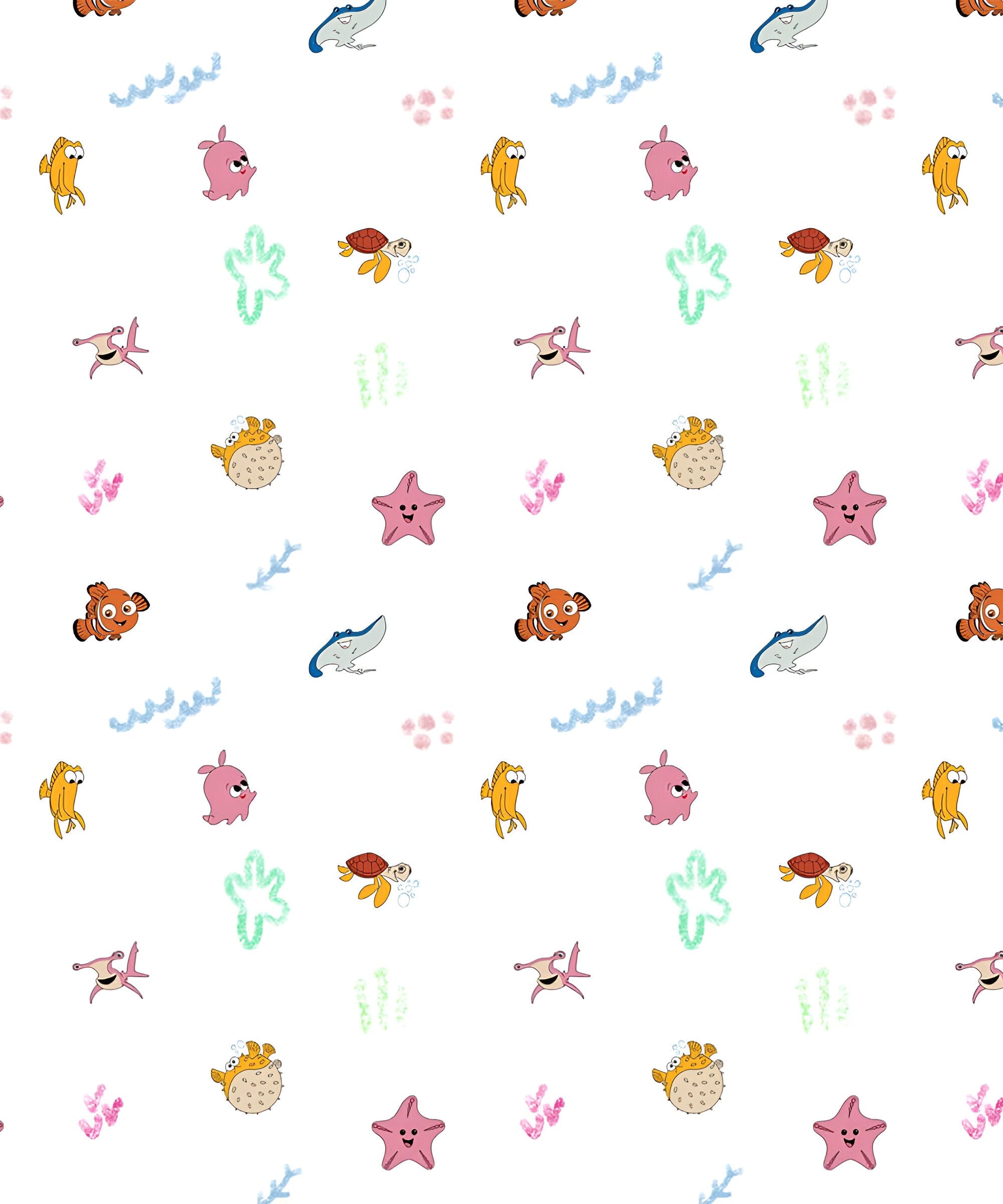 Finding Nemo Themed Baby Room Curtain