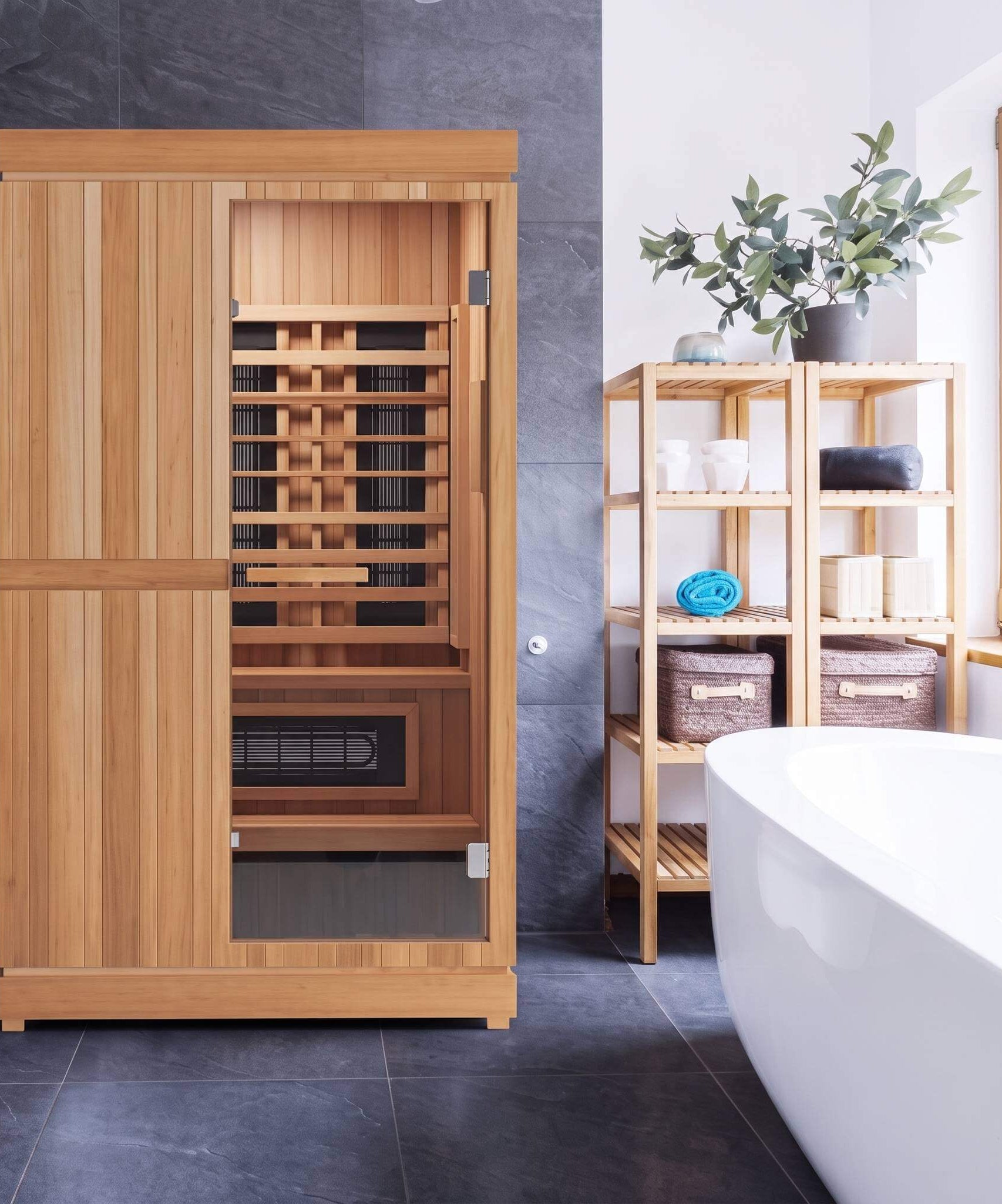 Finnmark FD-4 Trinity 2-Person Home Infrared & Steam Sauna Combo [FD-KN004] (SAK41865)