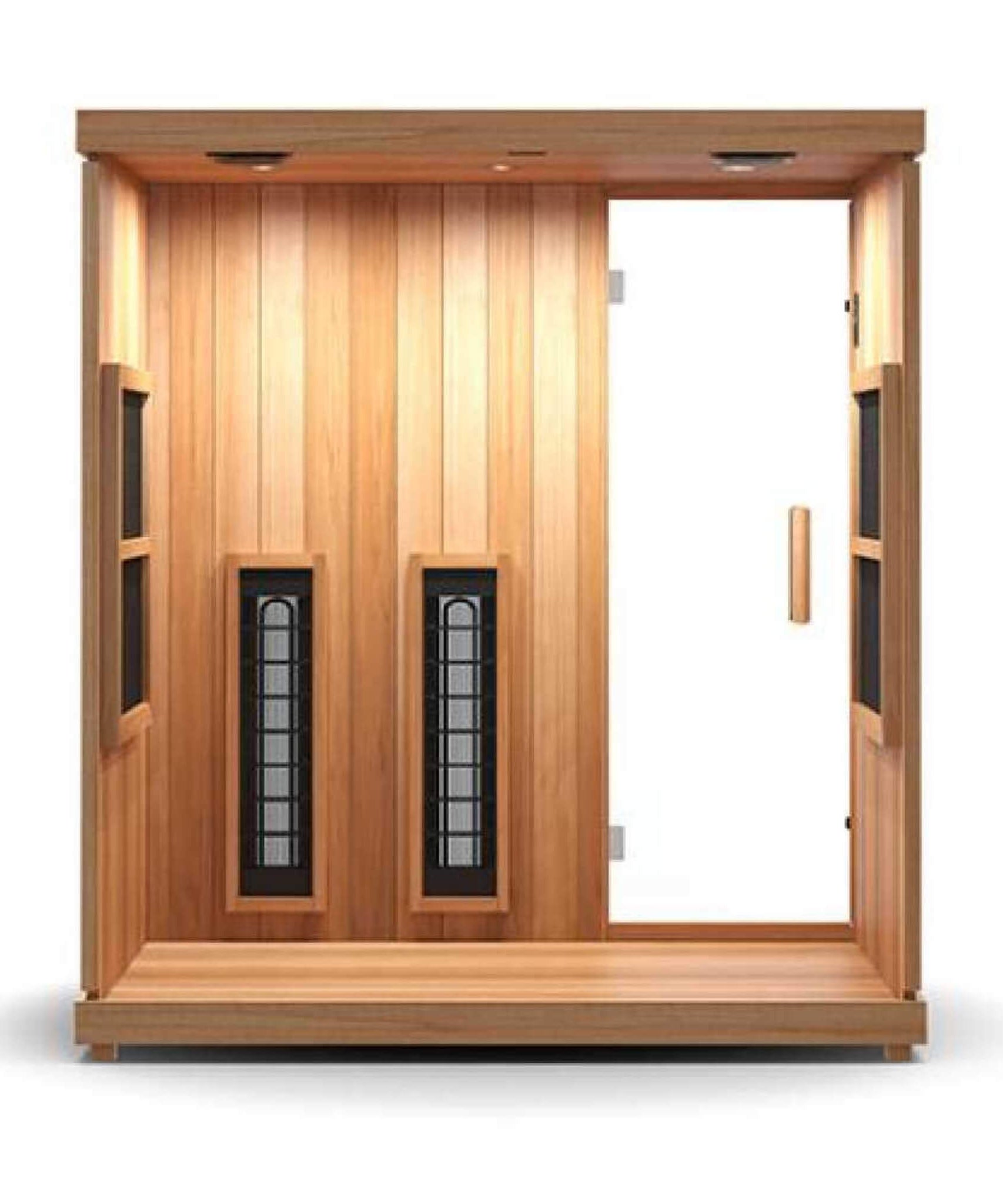 Finnmark FD-3 Full Spectrum 4-Person Capacity Home Infrared Sauna With Adjustable Sauna Feet [FD-KN003] (SAK52689)