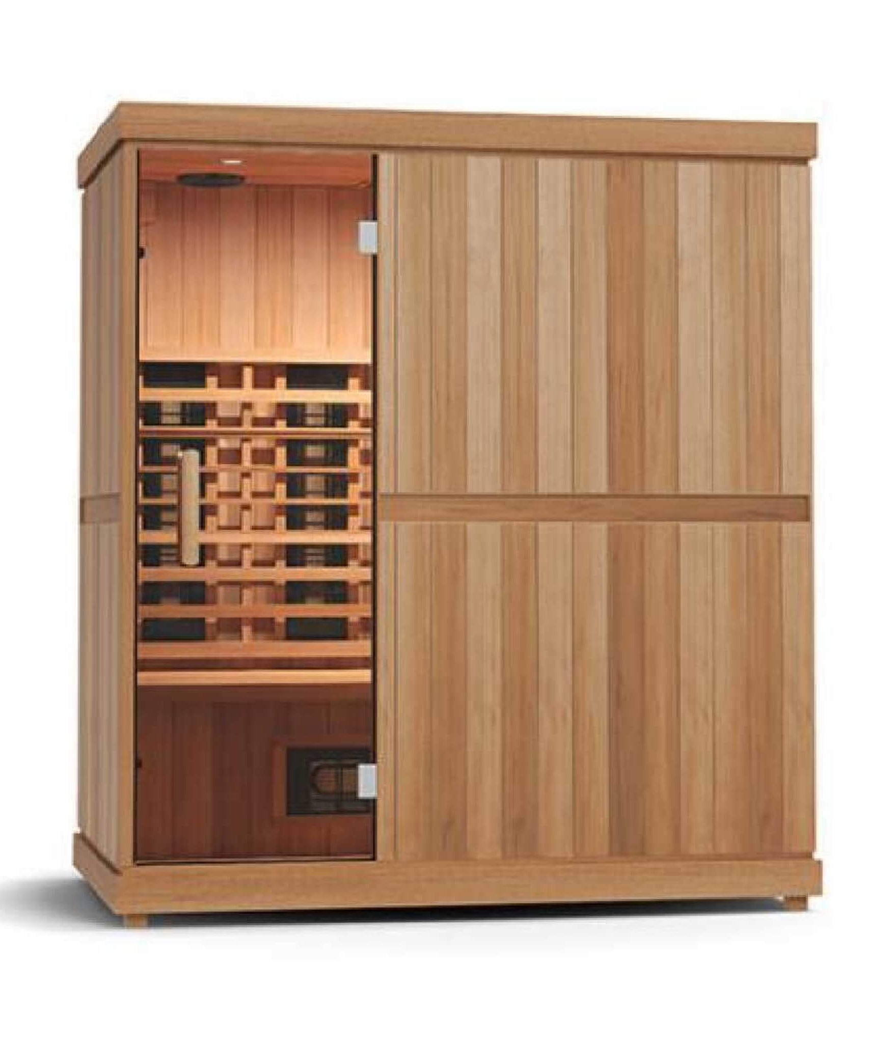 Finnmark FD-3 Full Spectrum 4-Person Capacity Home Infrared Sauna With Adjustable Sauna Feet [FD-KN003] (SAK52689)
