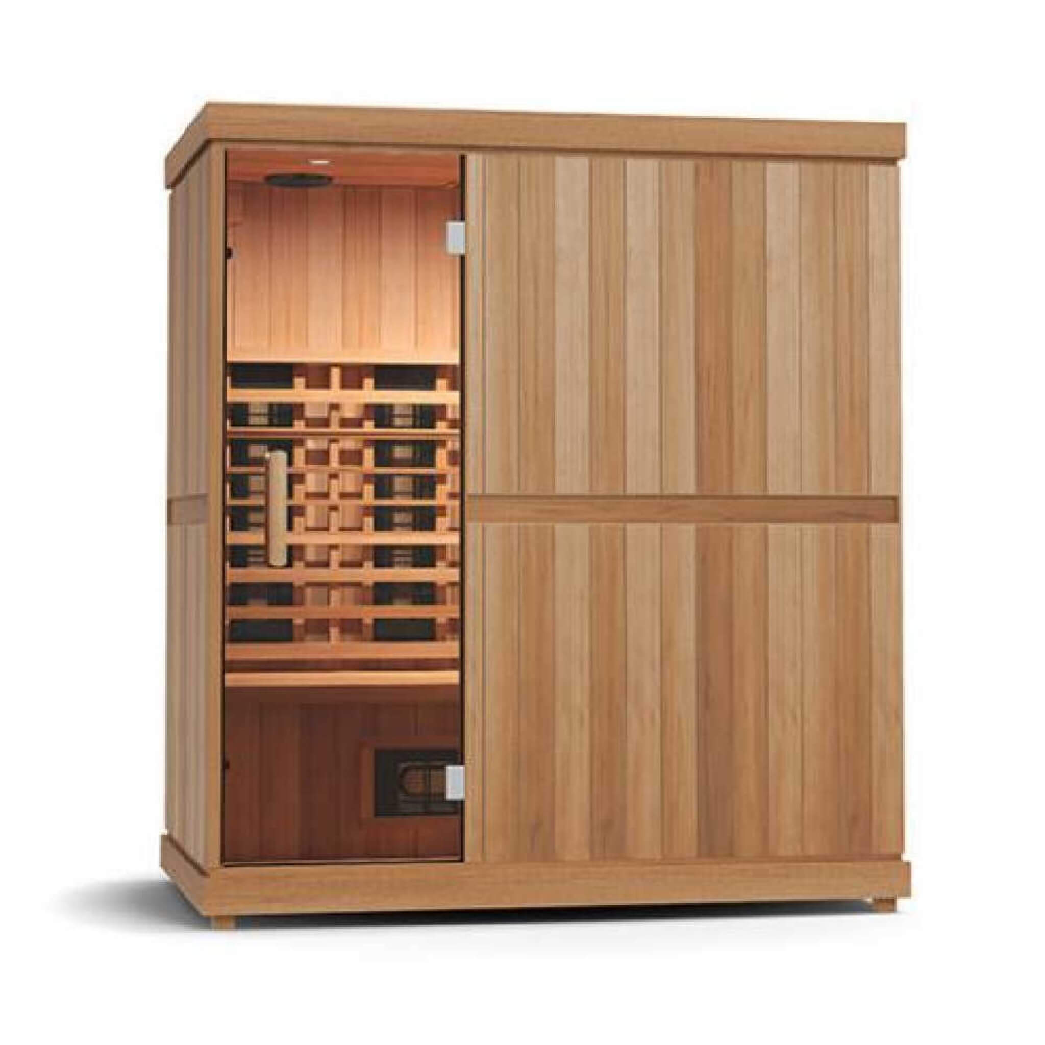 Finnmark FD-3 Full Spectrum 4-Person Capacity Home Infrared Sauna With Adjustable Sauna Feet [FD-KN003] (SAK52689)