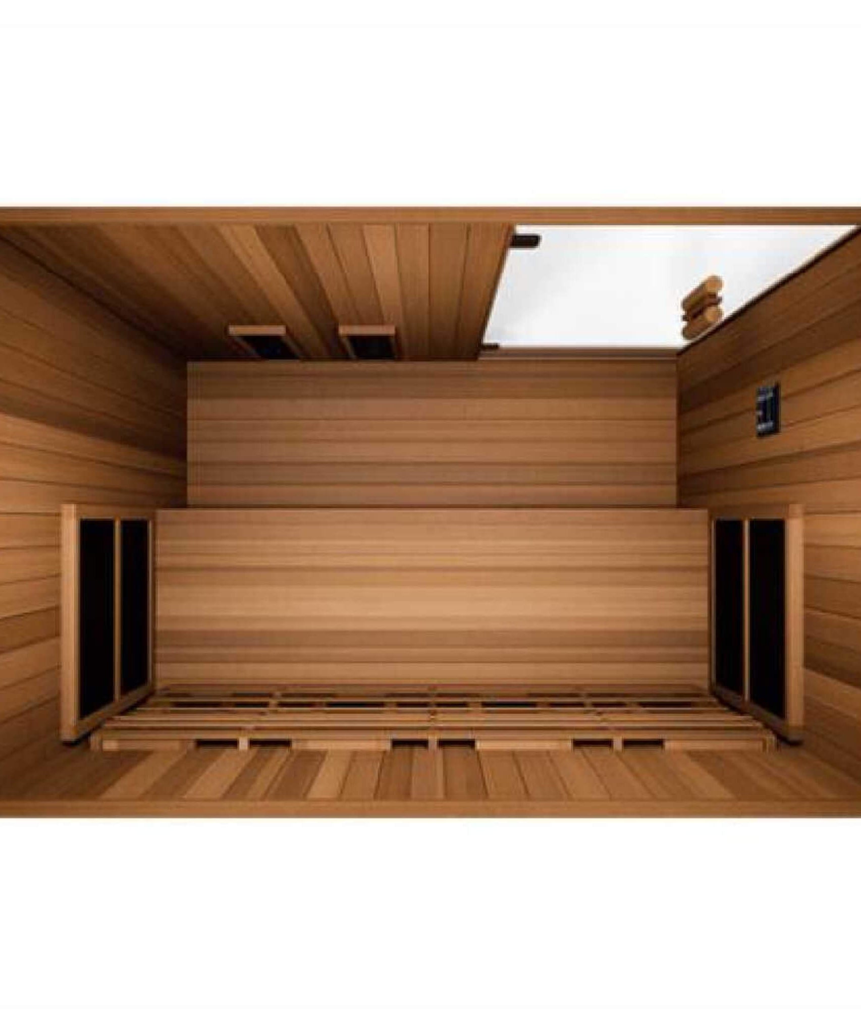 Finnmark FD-3 Full Spectrum 4-Person Capacity Home Infrared Sauna With Adjustable Sauna Feet [FD-KN003] (SAK52689)