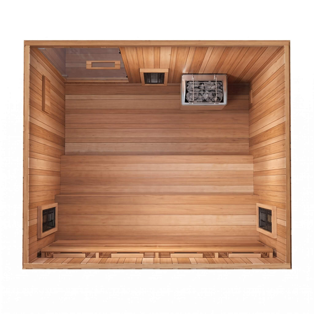 Finnmark FD-5 Trinity XL 4-Person Home Infrared & Steam Sauna Combo [FD-KN005] (SAK37258)
