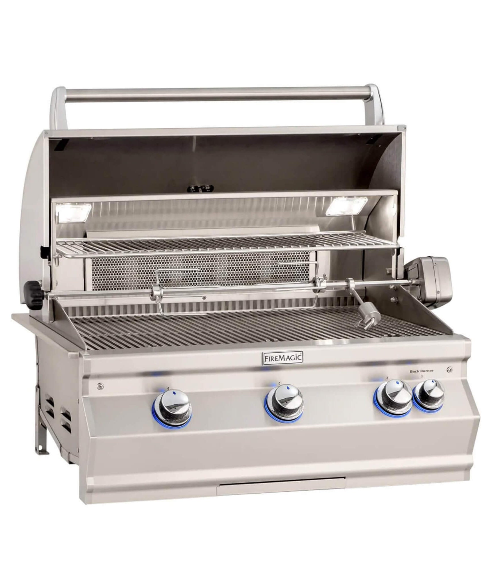 Fire Magic Aurora 36-Inch Multi-User Built-In Grill With Analog Thermometer & Rotisserie Kit [A790I-8EAN/P] (SAK42701)