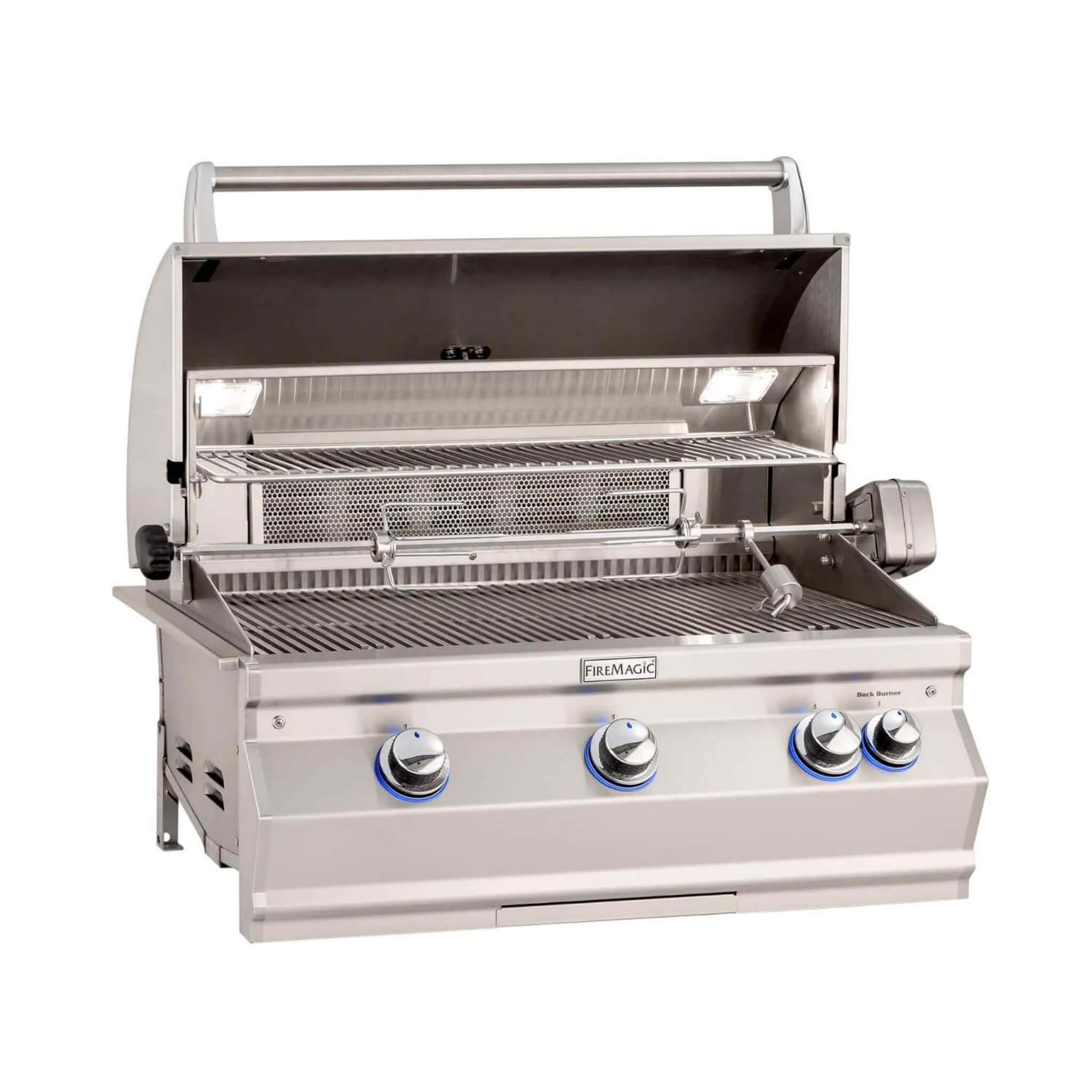 Fire Magic Aurora 36-Inch Multi-User Built-In Grill With Analog Thermometer & Rotisserie Kit [A790I-8EAN/P] (SAK42701)
