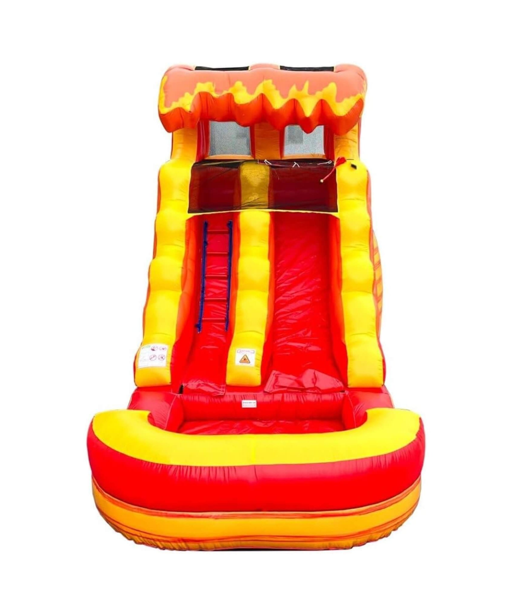 Large Fire Marble Inflatable Water Slide With Pool And Blower (SAK34567)
