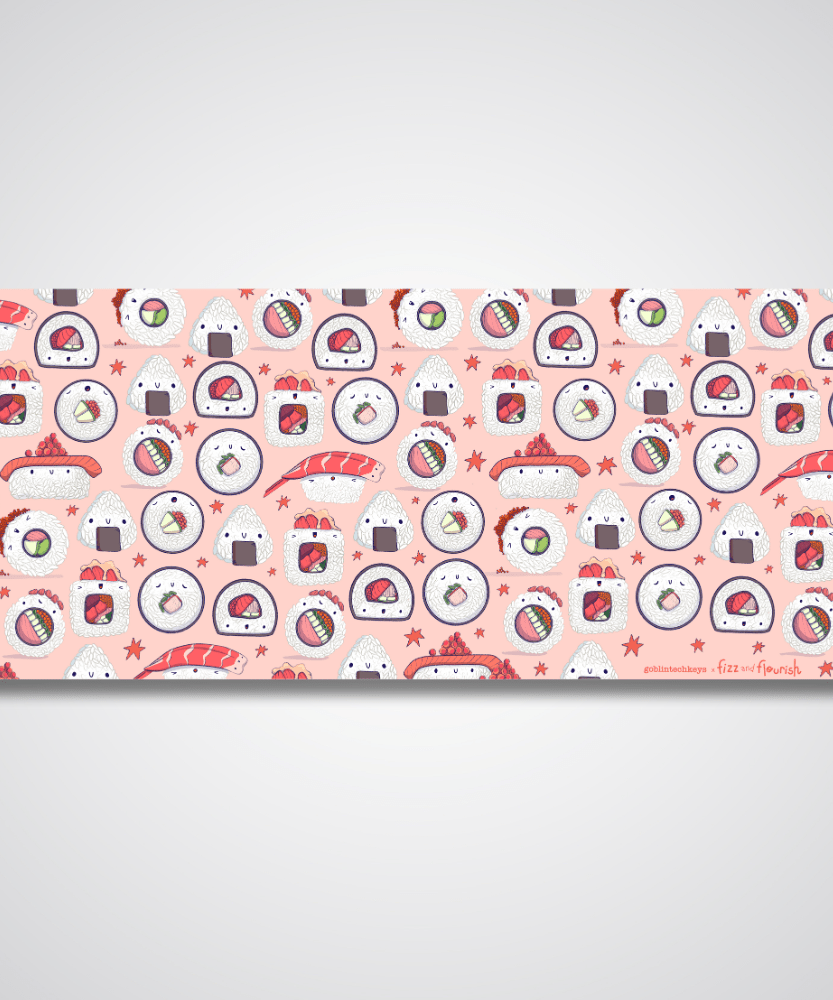 Fizz and Flourish Sushi Party Parade Deskmat(Collabs)