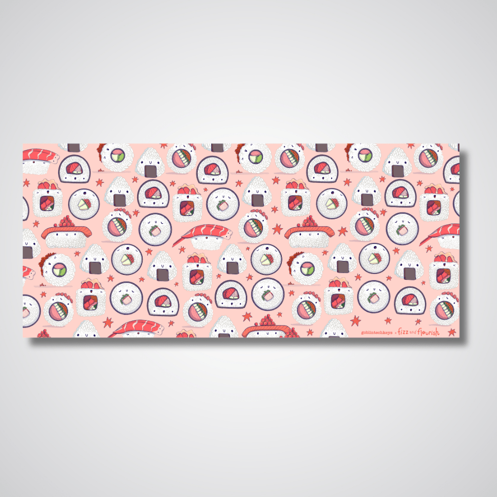 Fizz and Flourish Sushi Party Parade Deskmat(Collabs)