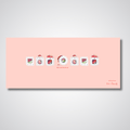 Fizz and Flourish They See Me Rollin Pink Deskmat(Collabs)