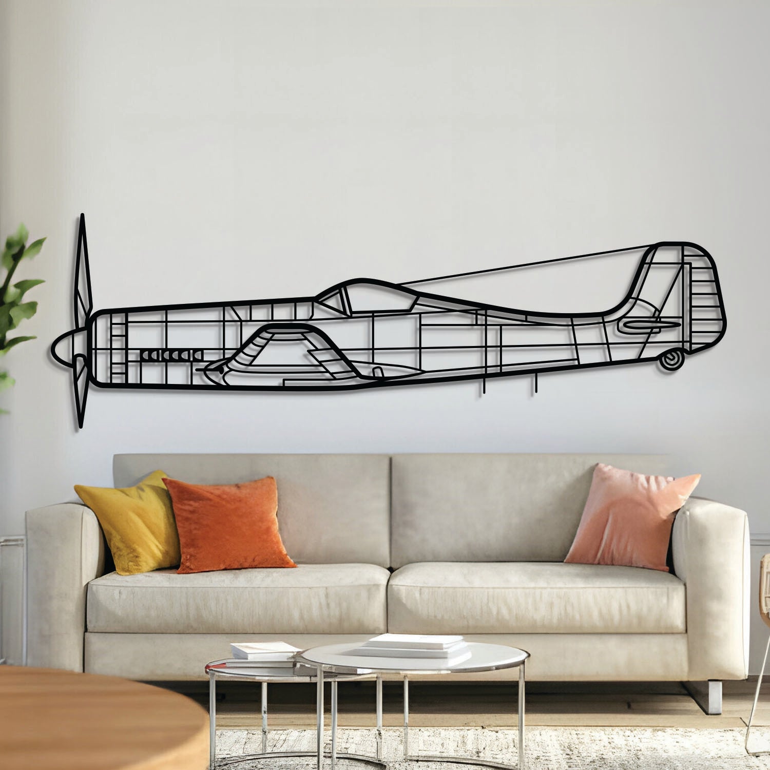Ta-152H-1 Metallflugzeug-Wandkunst - NCP0299