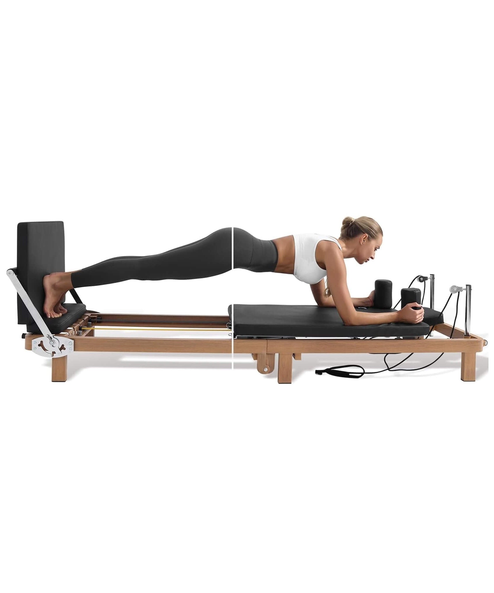 Core Pilates Apex Foldable Dual Resistance Pilates Reformer With Jumpboard (SAK83914)