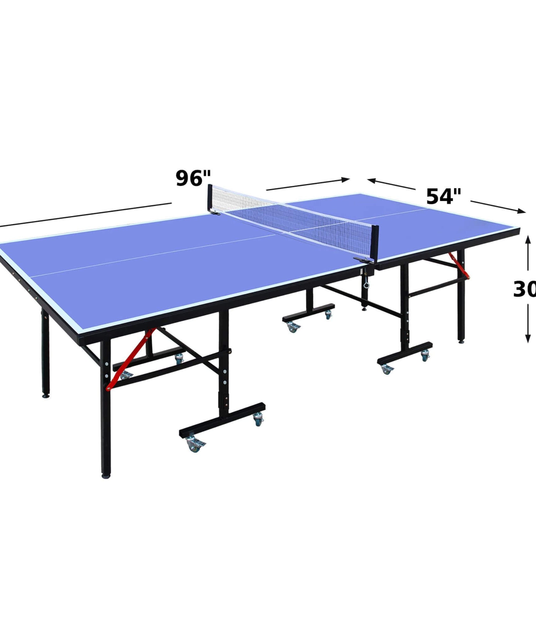 8FT Foldable Midsize Table Tennis Table Set With Paddles, Balls, And Net (SAK14735)