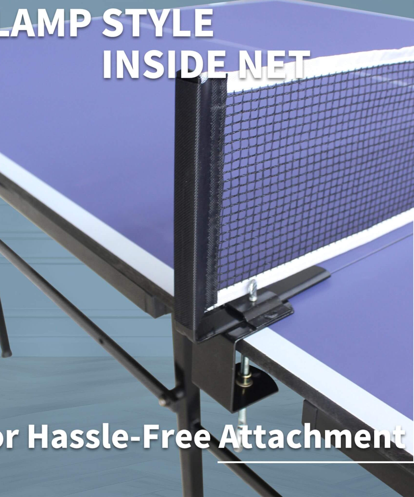8FT Foldable Midsize Table Tennis Table Set With Paddles, Balls, And Net (SAK14735)