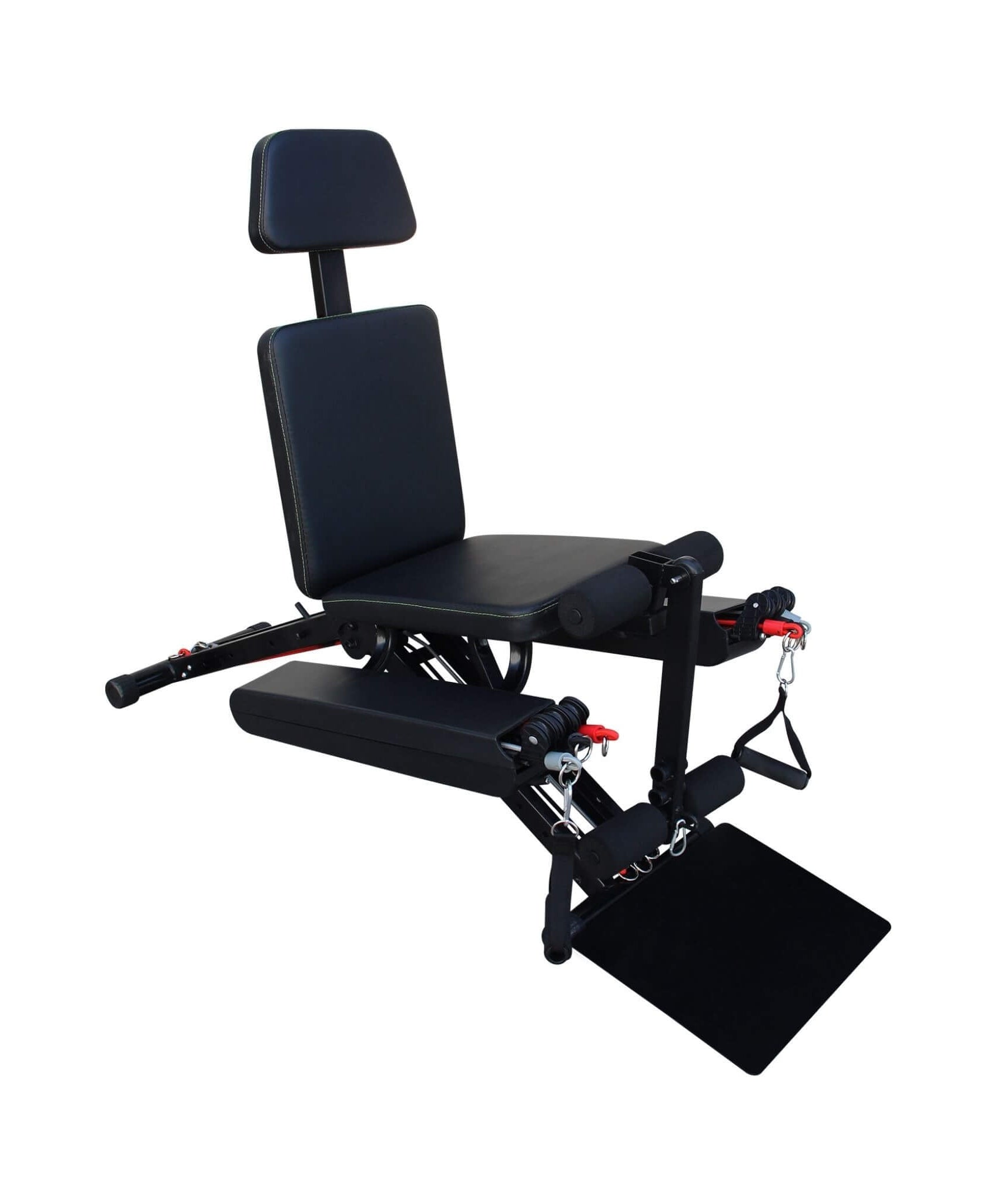 Rovix Foldable Multi-Functional Weight Bench For Full-Body Workouts With Resistance Bands, Footrest, And Leg Extender (SAK73642)