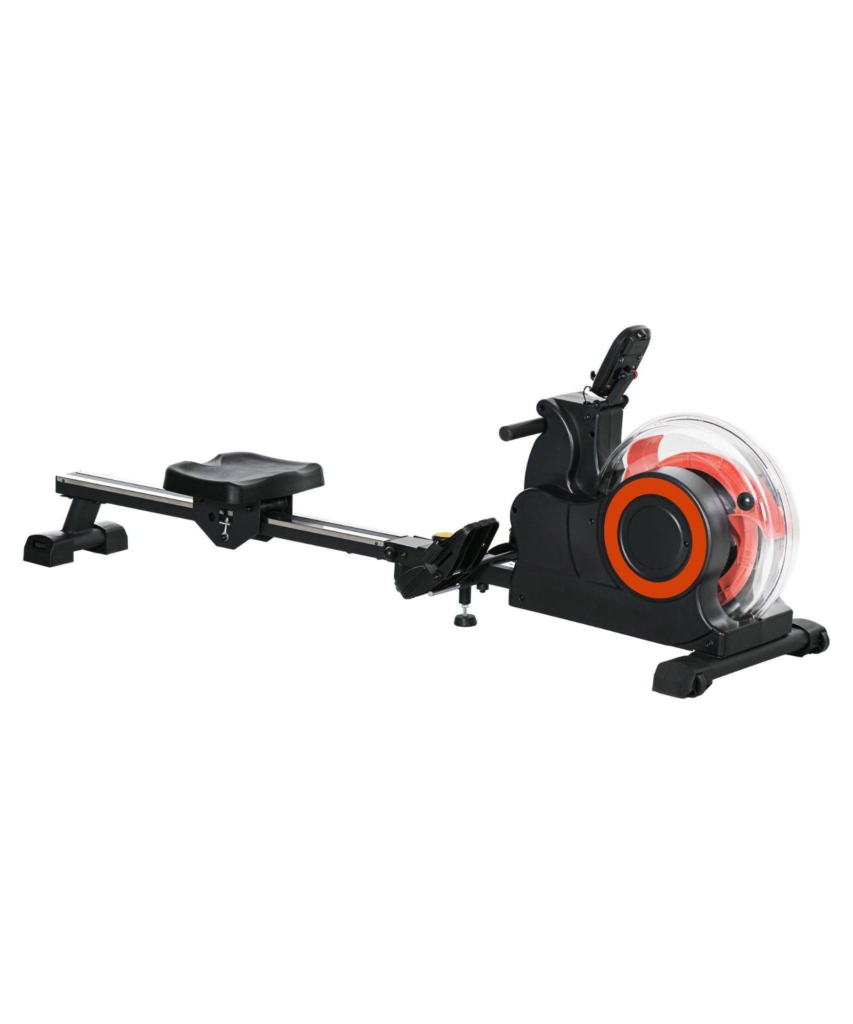 Rovix Foldable Water Rowing Machine With Adjustable Resistance, Wheels, LCD Monitor And Tablet Holder (SAK53758)