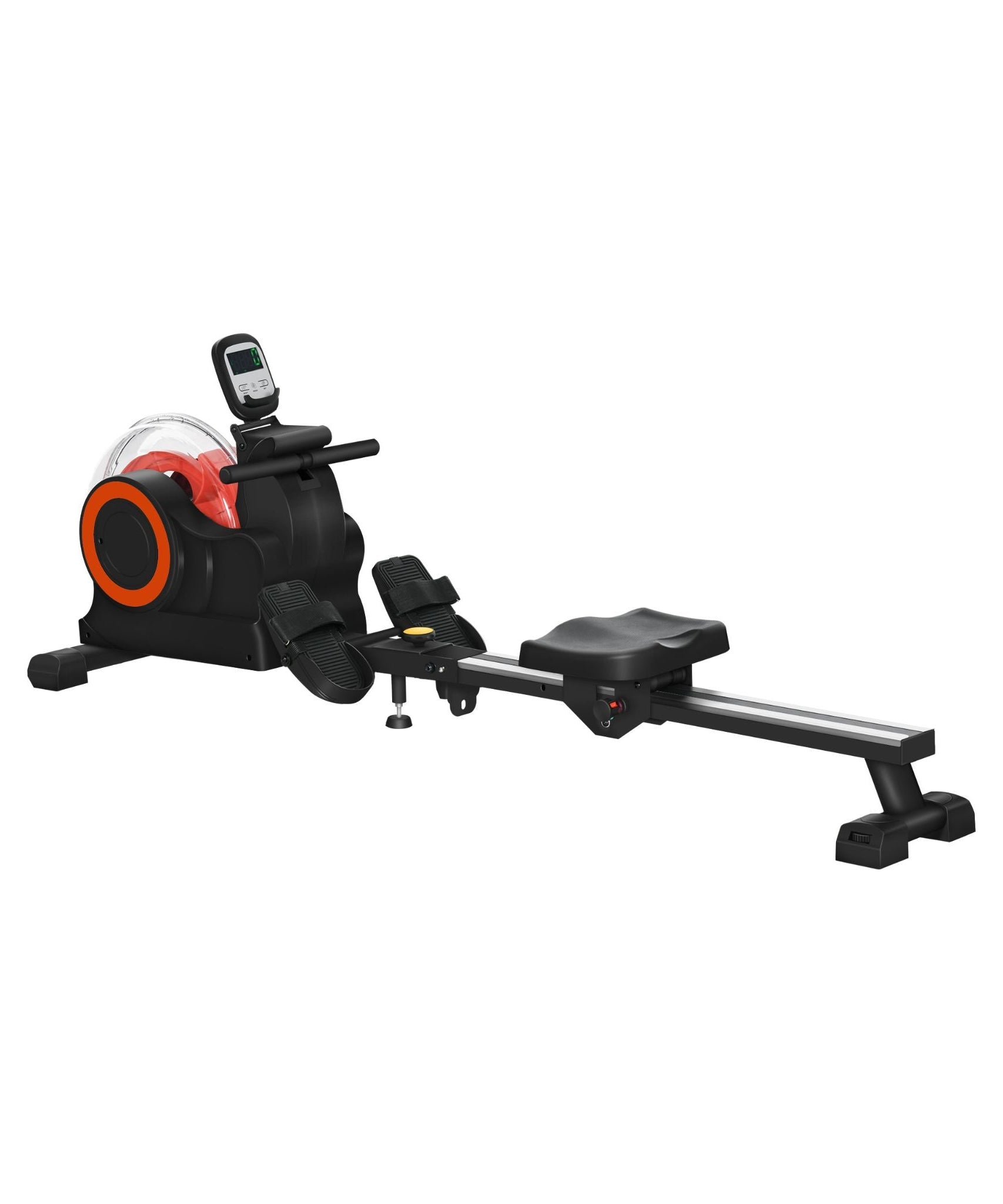 Rovix Foldable Water Rowing Machine With Adjustable Resistance, Wheels, LCD Monitor And Tablet Holder (SAK53758)