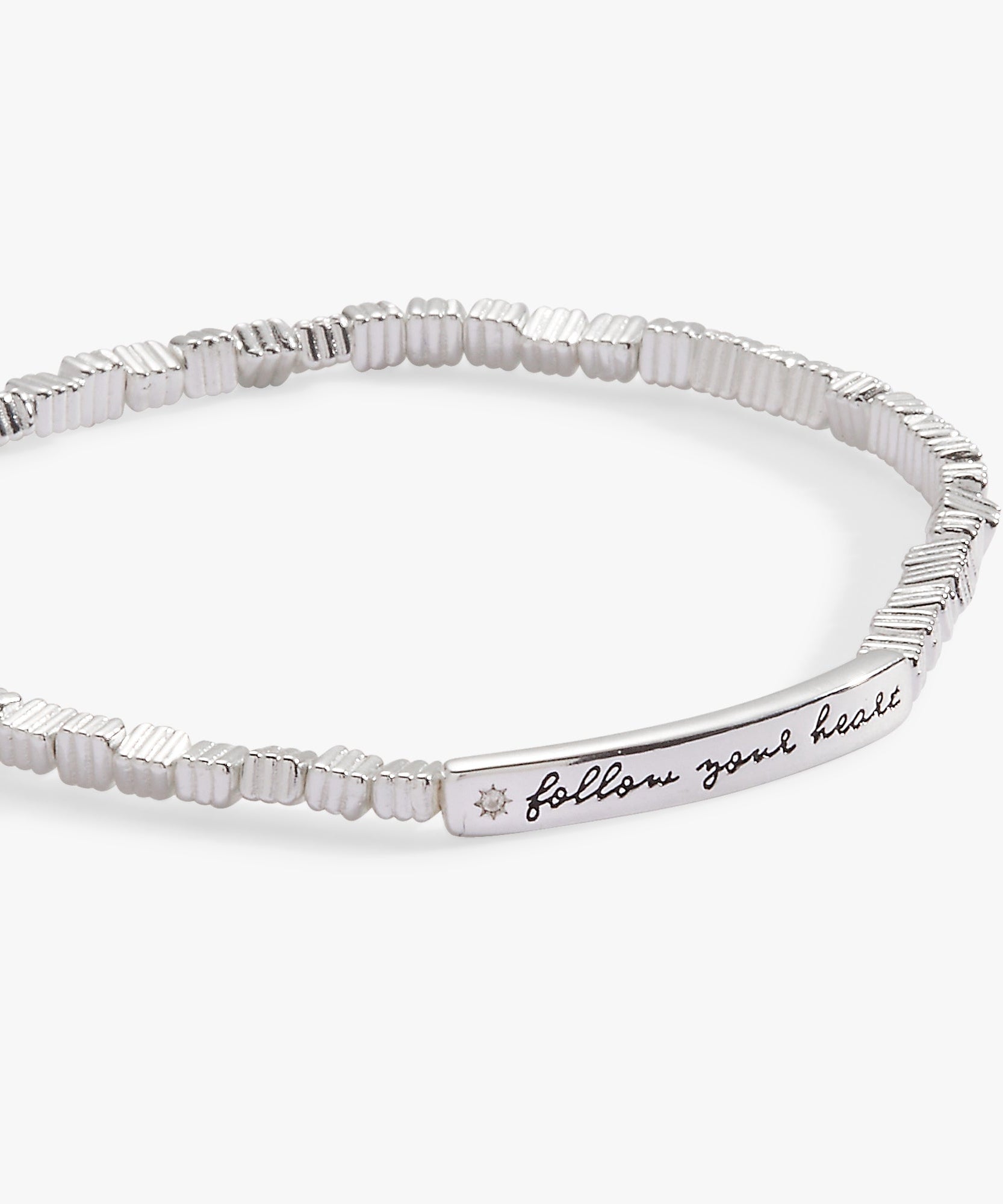 Follow Your Heart Stretch Bracelet