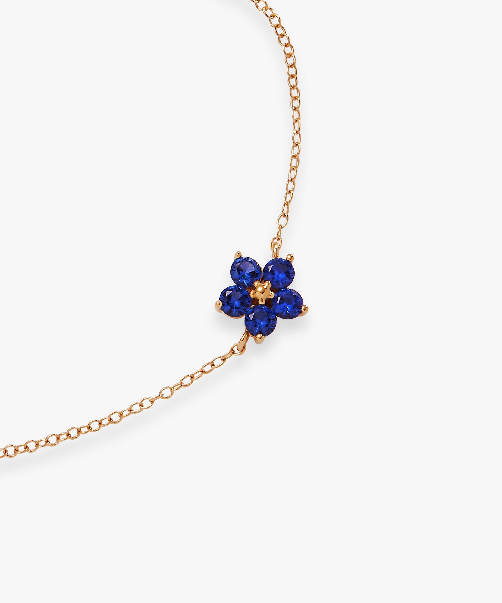 Crystal Forget-Me-Not Flower Bracelet