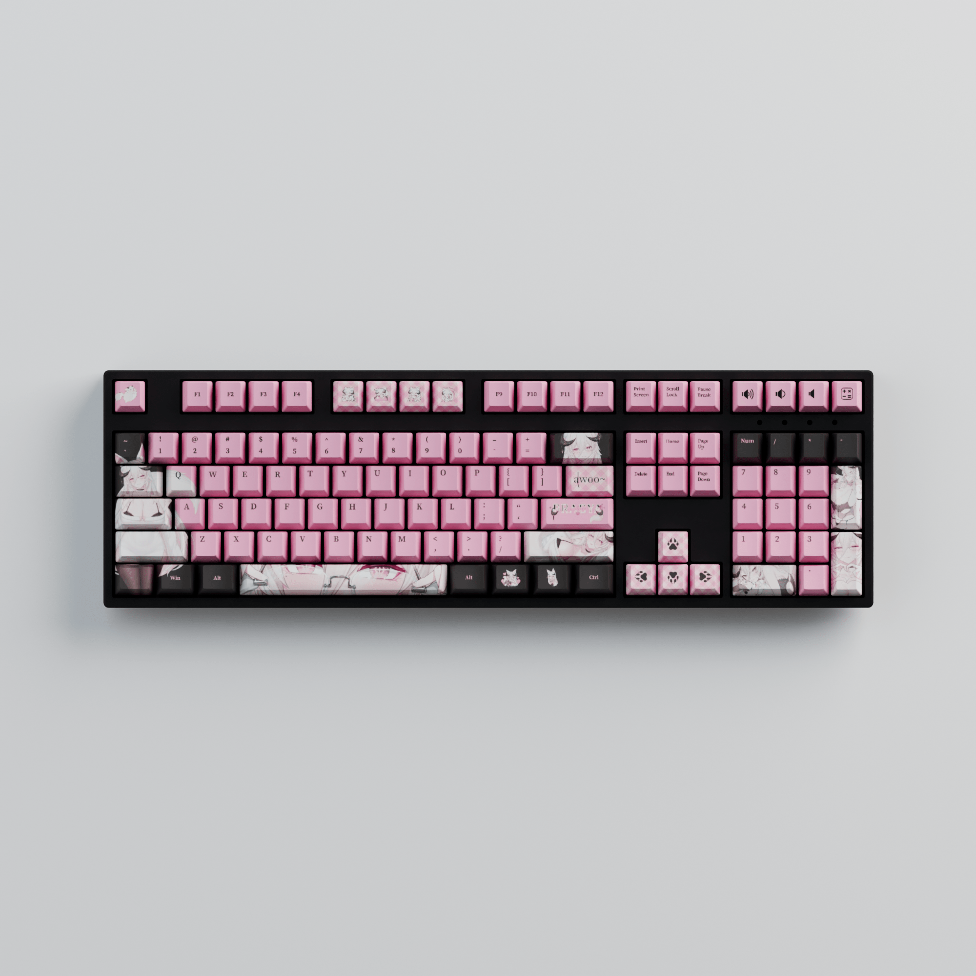 Fraeya 100% RGB Mechanical Keyboard + Keycaps(Collabs)