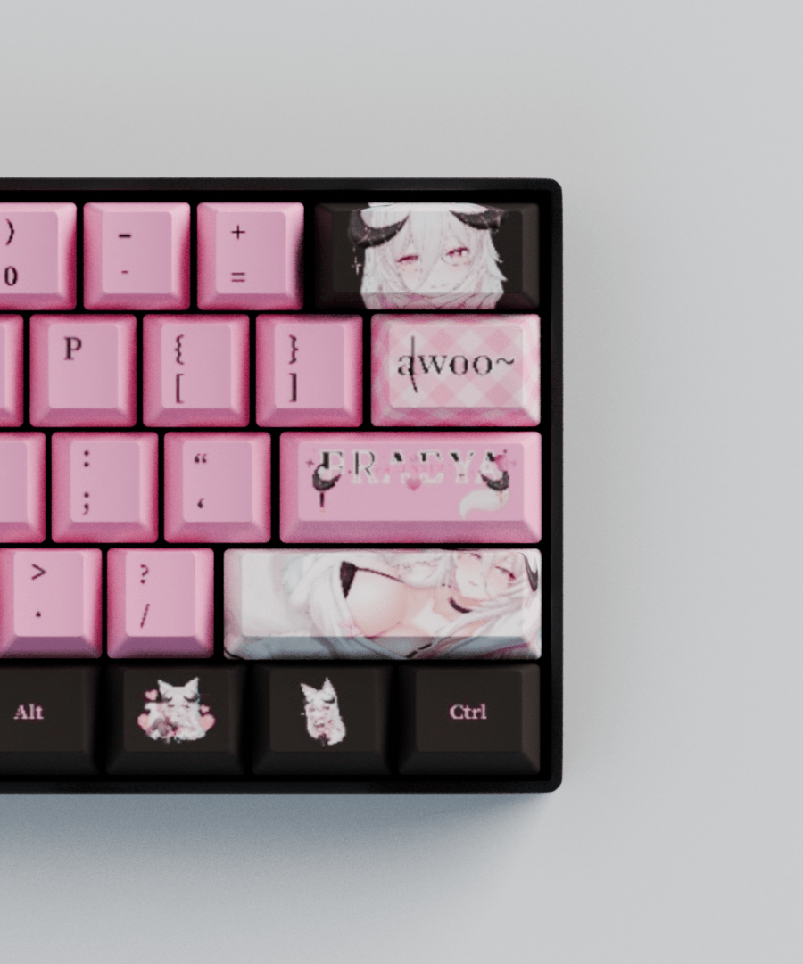 Fraeya 60% RGB Mechanical Keyboard + Keycaps(Collabs)