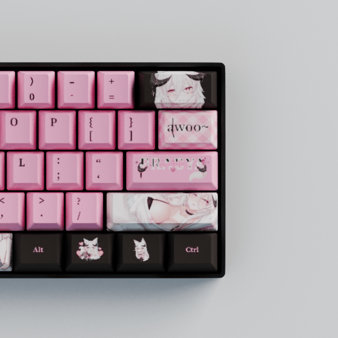 Fraeya 60% RGB Mechanical Keyboard + Keycaps(Collabs)