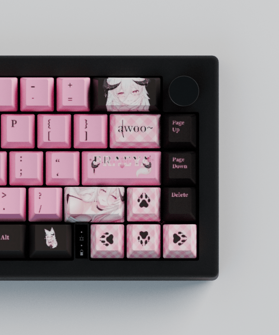Fraeya 65% RGB Mechanical Keyboard + Keycaps(Collabs)