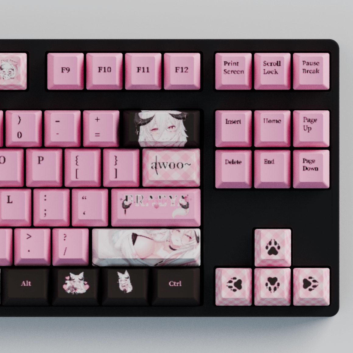 Fraeya 80% RGB Mechanical Keyboard + Keycaps(Collabs)