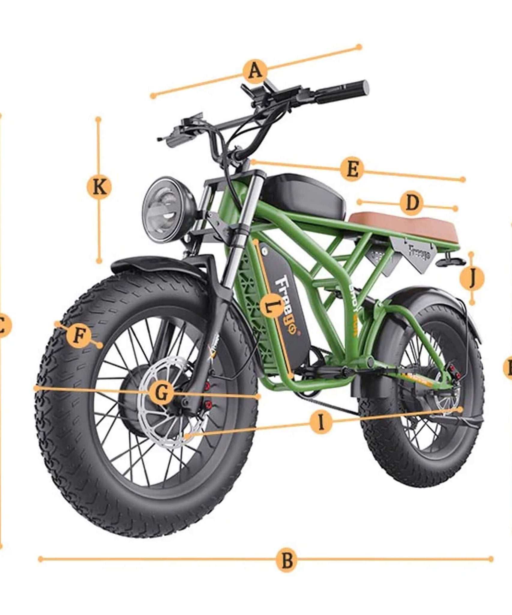 Freego Shotgun Flash F3 Pro Max Electric Dual Motor Bike, 1000W (SAK41583)