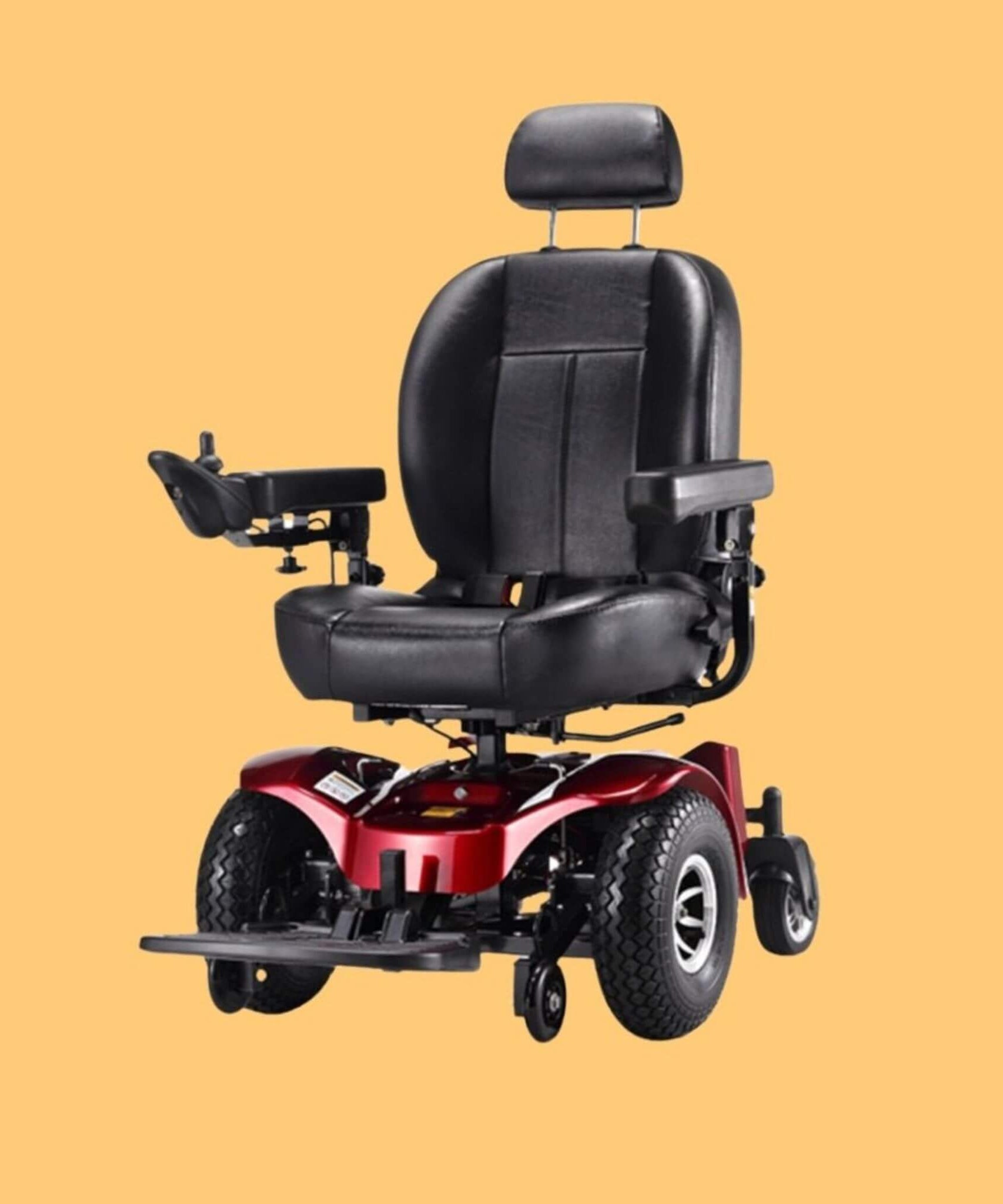 Freerider USA Apollo II 33/50AH Heavy Duty 2WD All Terrain Electric Powered Wheelchair, 470LBS (SAK95861)
