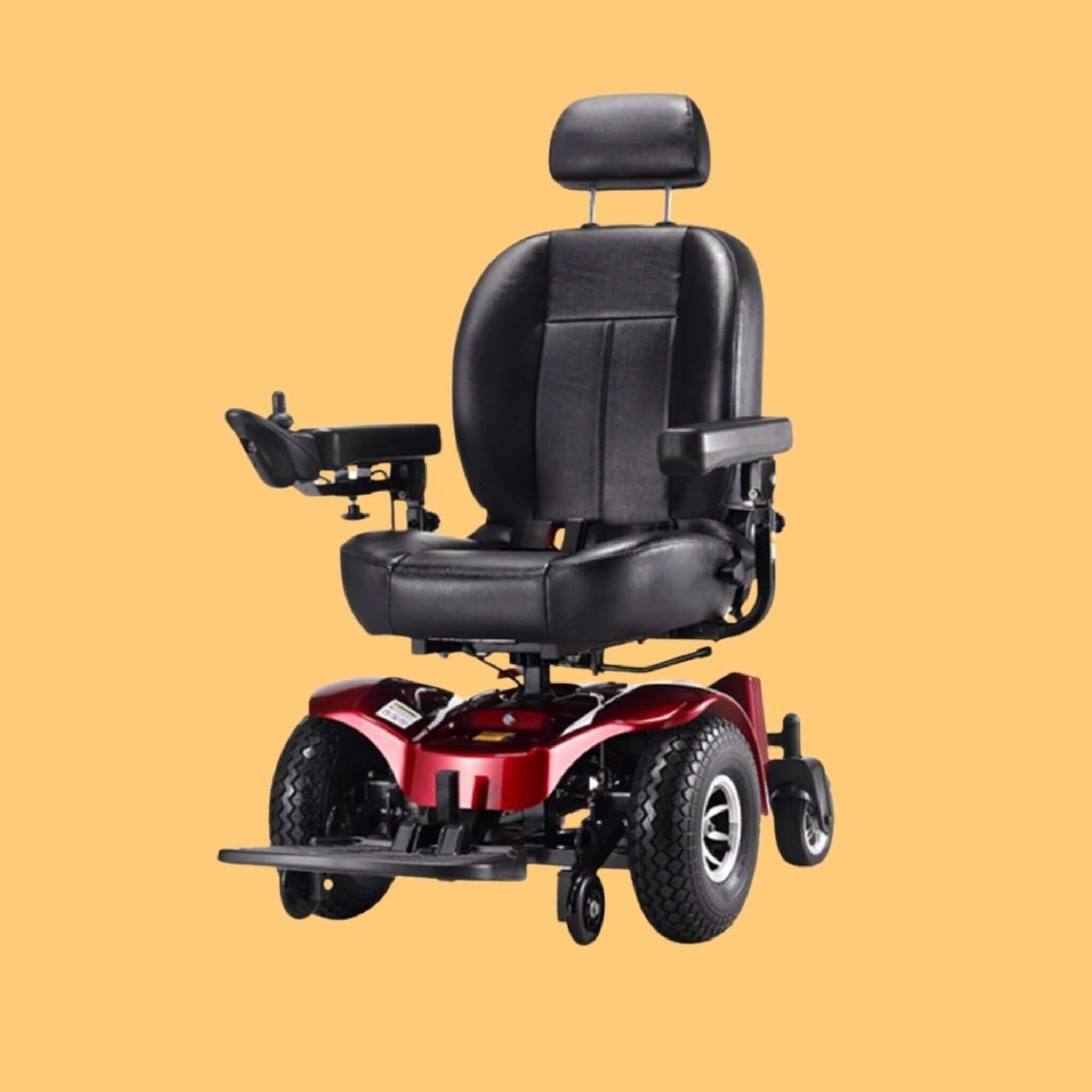 Freerider USA Apollo II 33/50AH Heavy Duty 2WD All Terrain Electric Powered Wheelchair, 470LBS (SAK95861)