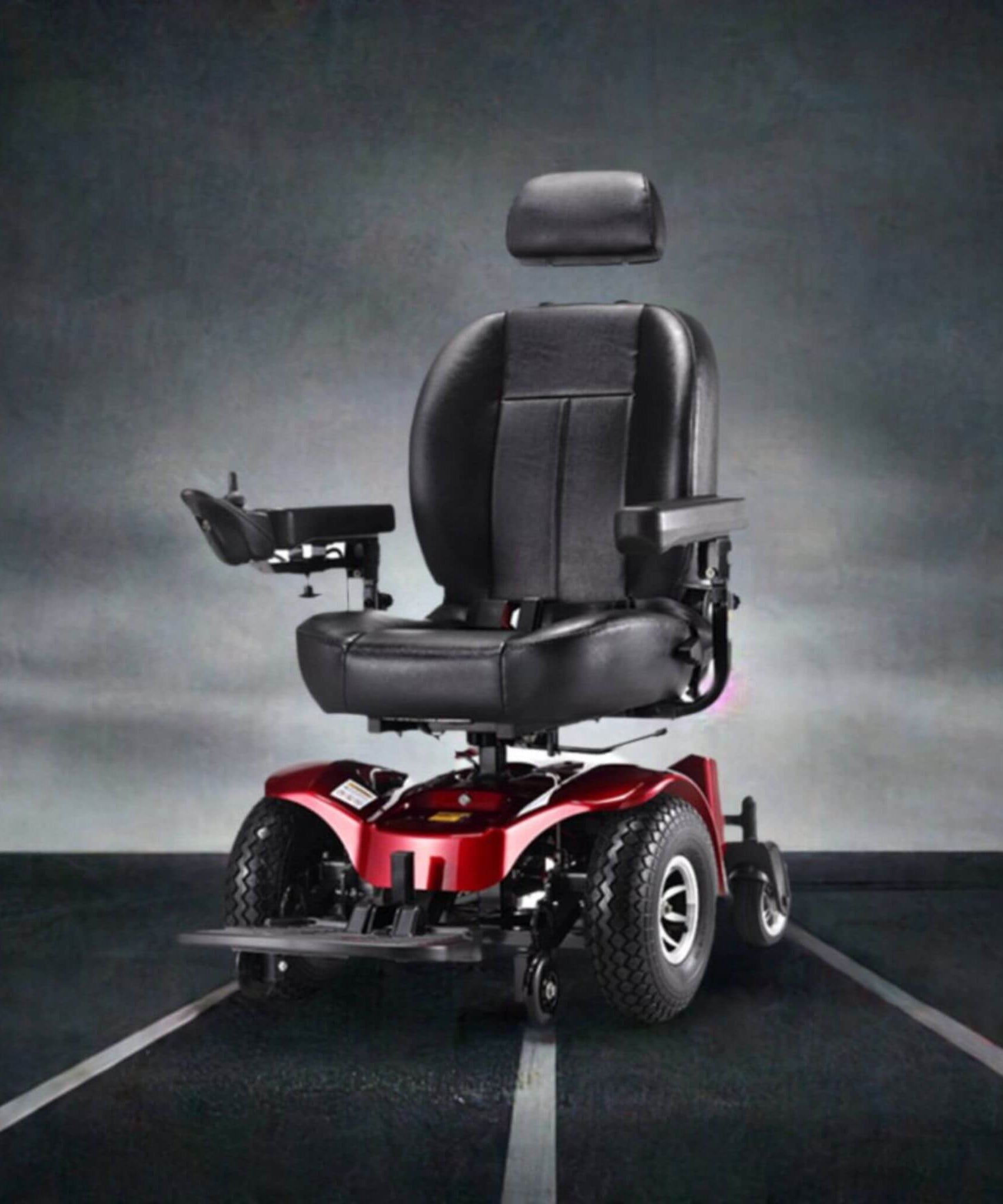 Freerider USA Apollo II 33/50AH Heavy Duty 2WD All Terrain Electric Powered Wheelchair, 470LBS (SAK95861)