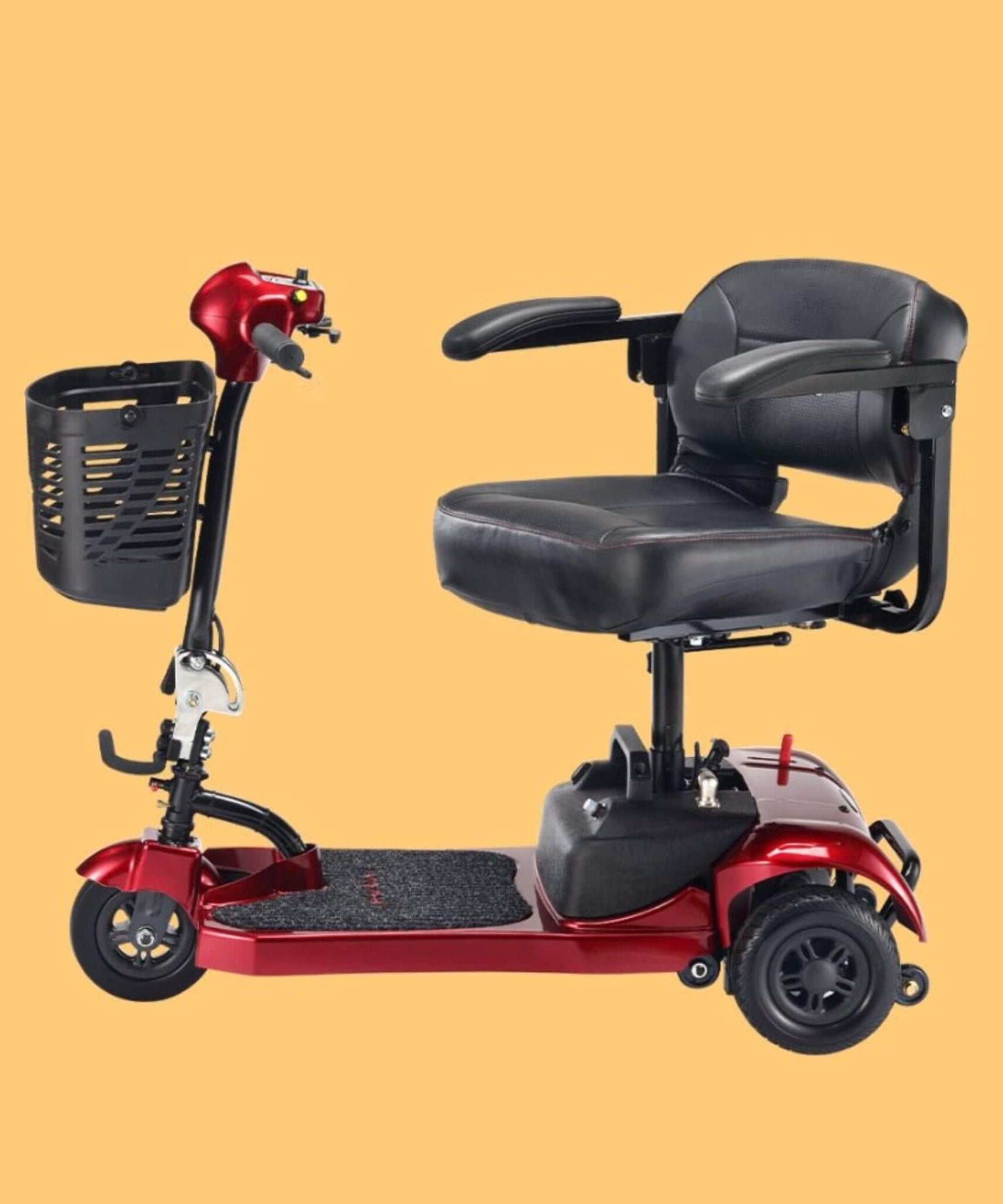 Freerider USA Ascot 3 Premium Electric Lightweight 3-Wheel Mobility Scooter, 325LBS (SAK96835)