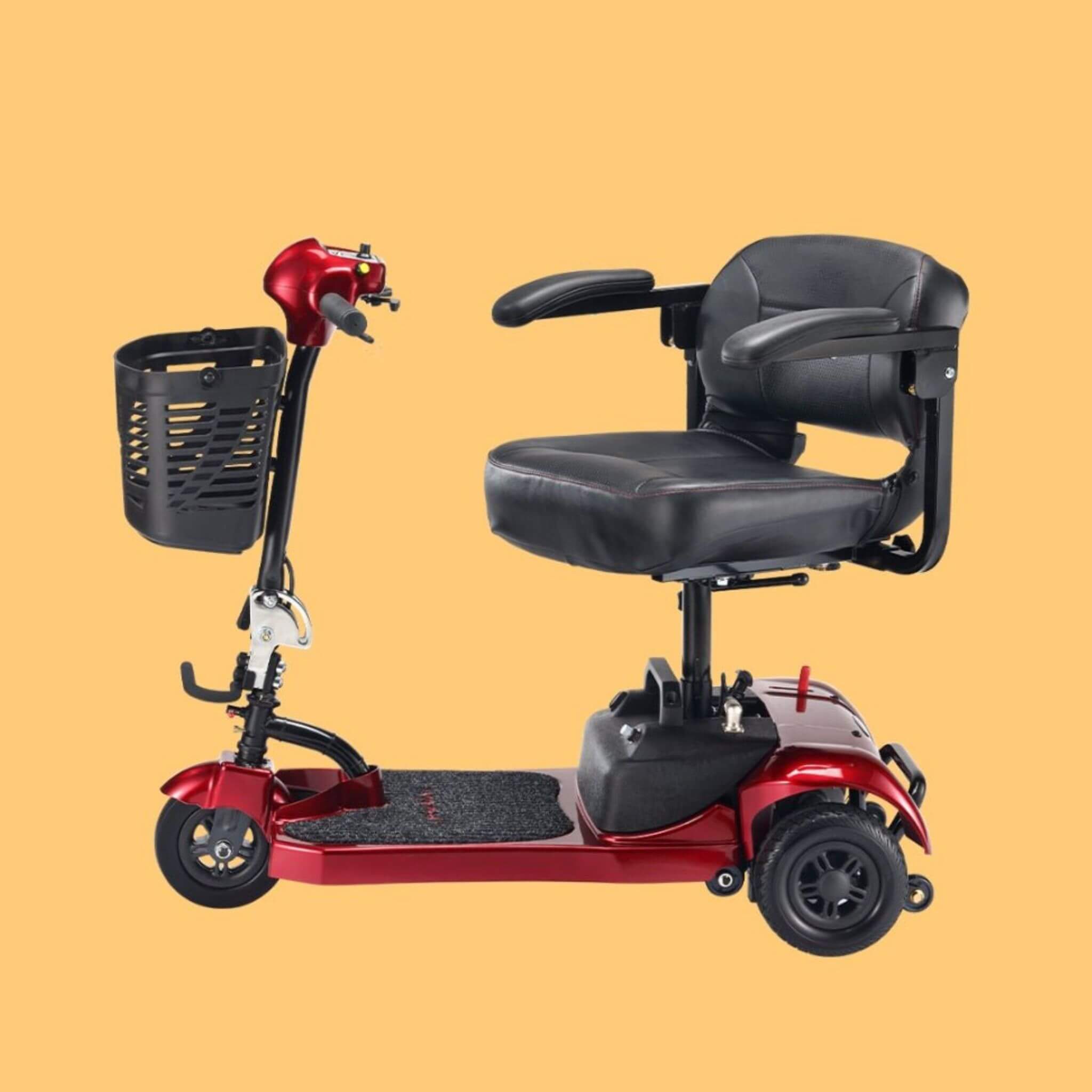 Freerider USA Ascot 3 Premium Electric Lightweight 3-Wheel Mobility Scooter, 325LBS (SAK96835)
