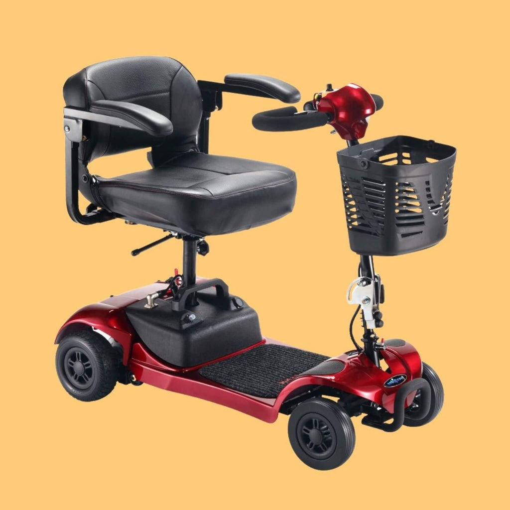 Freerider USA Ascot 4 Advanced Electric Lightweight 4-Wheel Mobility Scooter, 325LBS (SAK96832)