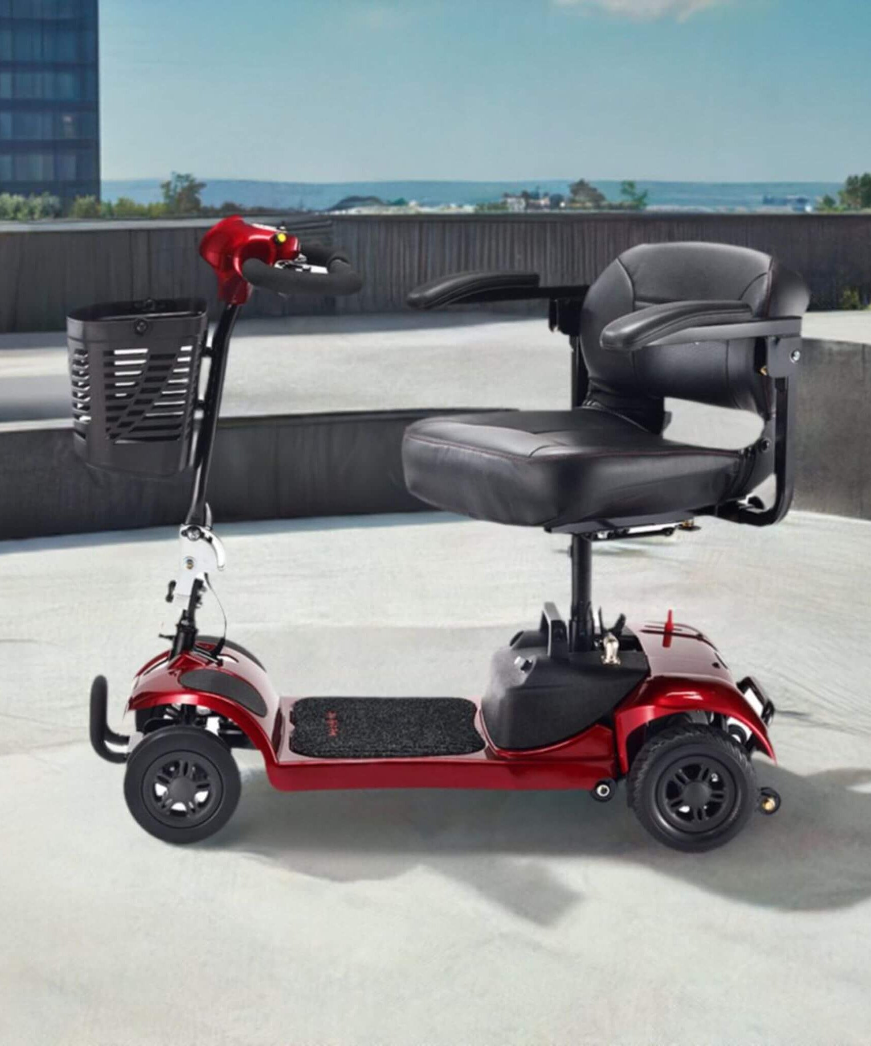 Freerider USA Ascot 4 Advanced Electric Lightweight 4-Wheel Mobility Scooter, 325LBS (SAK96832)