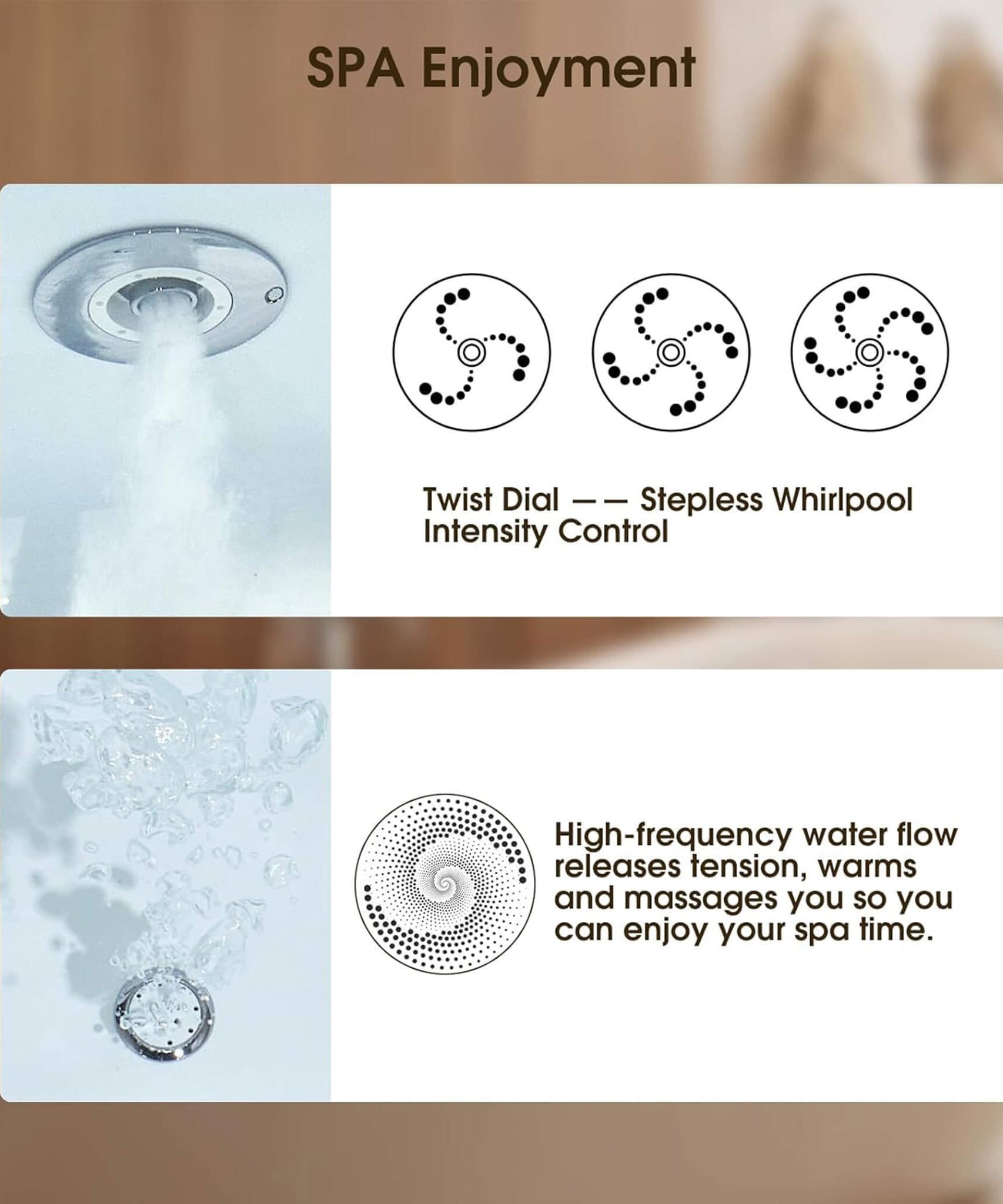 Nuvia Verano Freestanding Whirlpool Air Bubble LED Massage Bathtub (SAK47639)