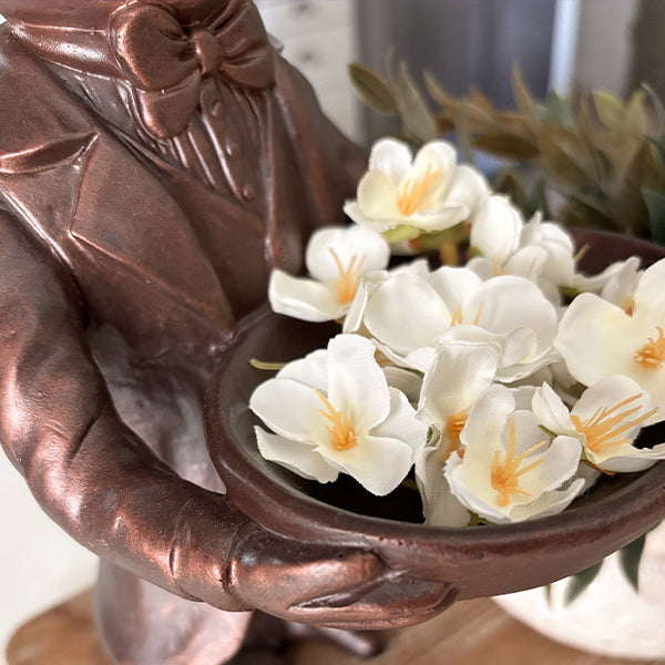 Charmante Frosch-Bronzeschale | Kollektion „Adrette Tiere“