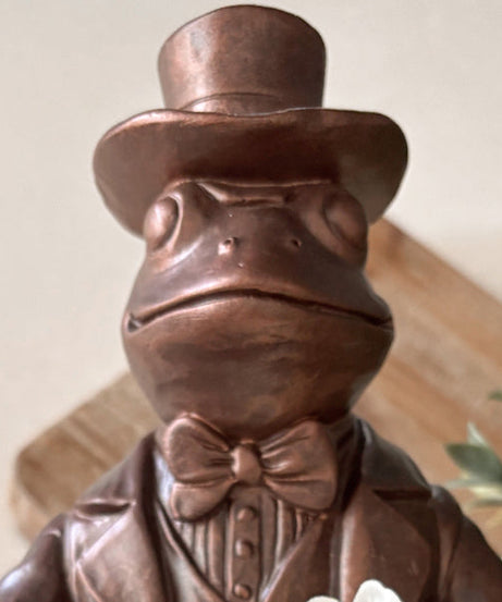 Charmante Frosch-Bronzeschale | Kollektion „Adrette Tiere“