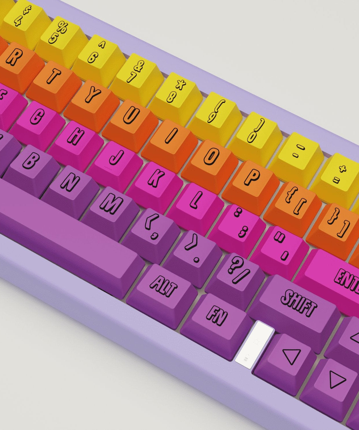 Fruit Salad Design Keycaps and Mechanical Keyboard