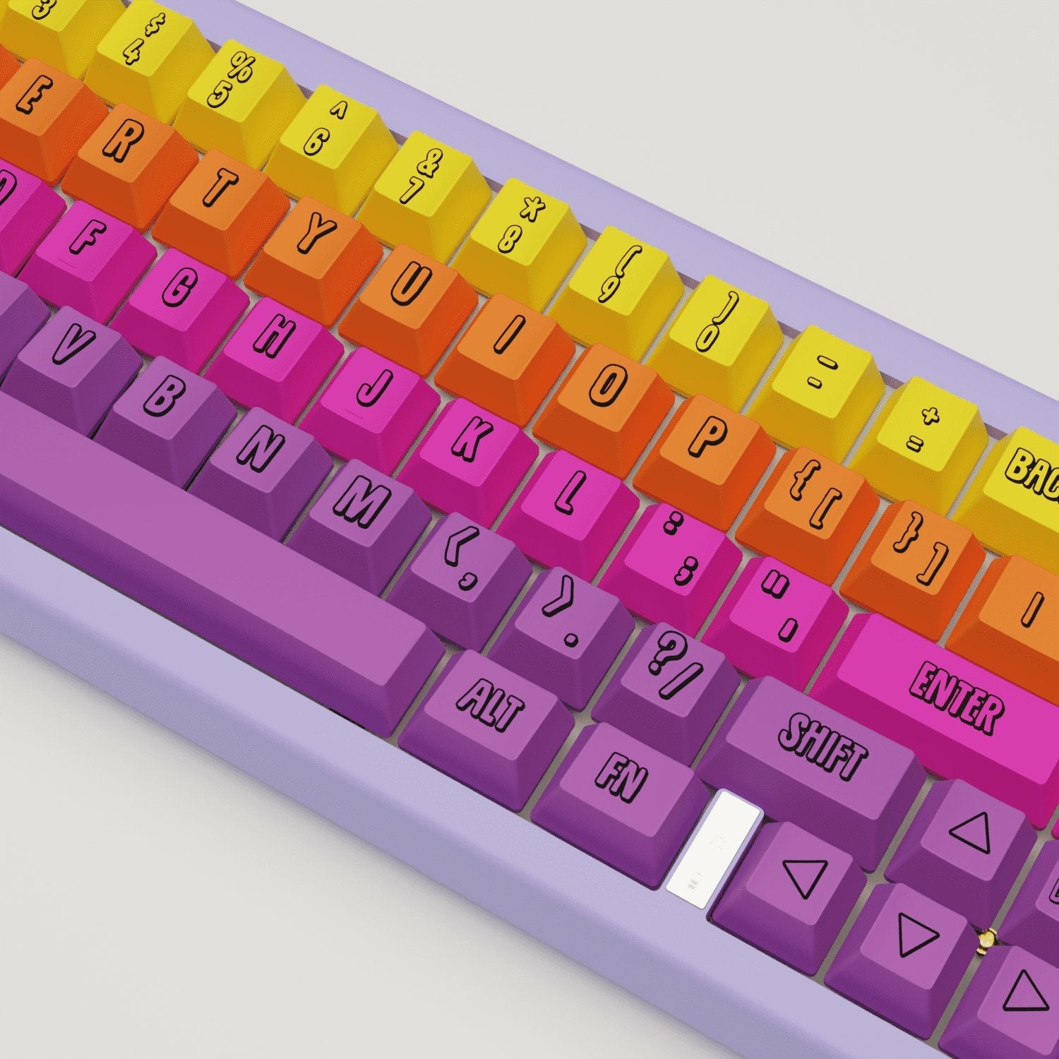 Fruit Salad Design Keycaps and Mechanical Keyboard