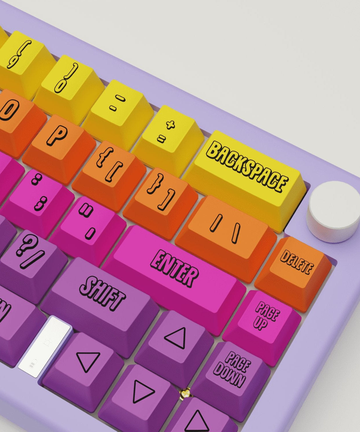 Fruit Salad Design Keycaps and Mechanical Keyboard