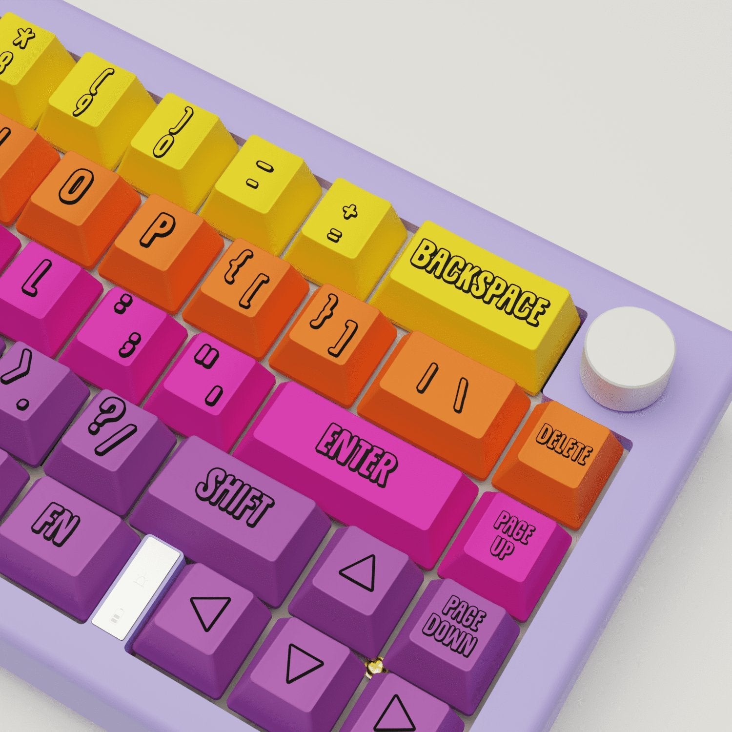 Fruit Salad Design Keycaps and Mechanical Keyboard
