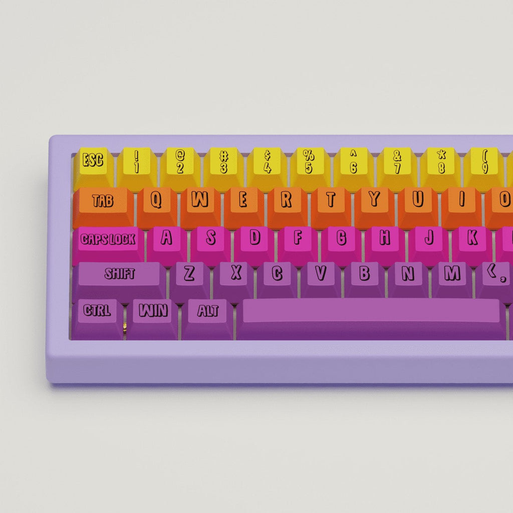 Fruit Salad Design Keycaps and Mechanical Keyboard