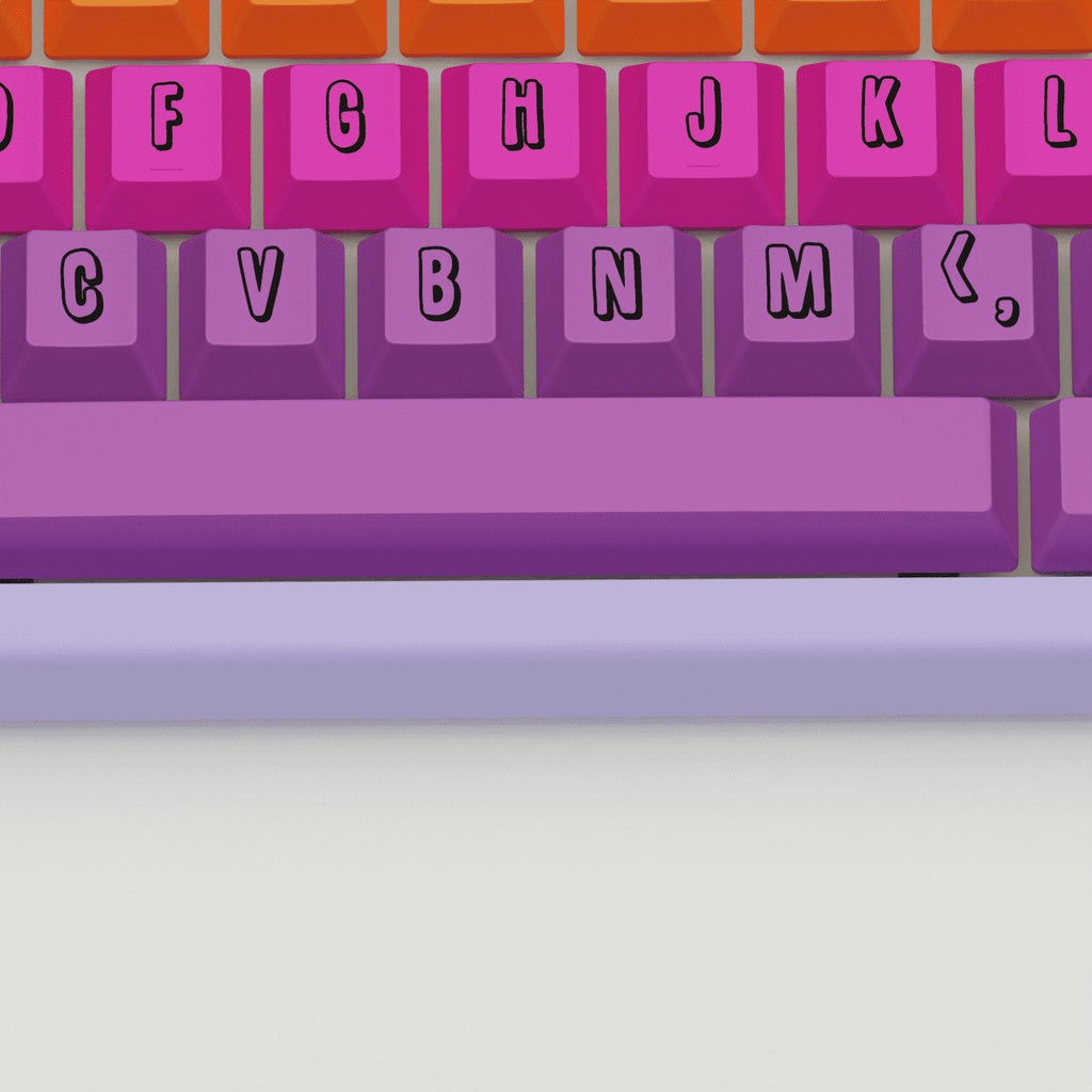 Fruit Salad Design Keycaps and Mechanical Keyboard