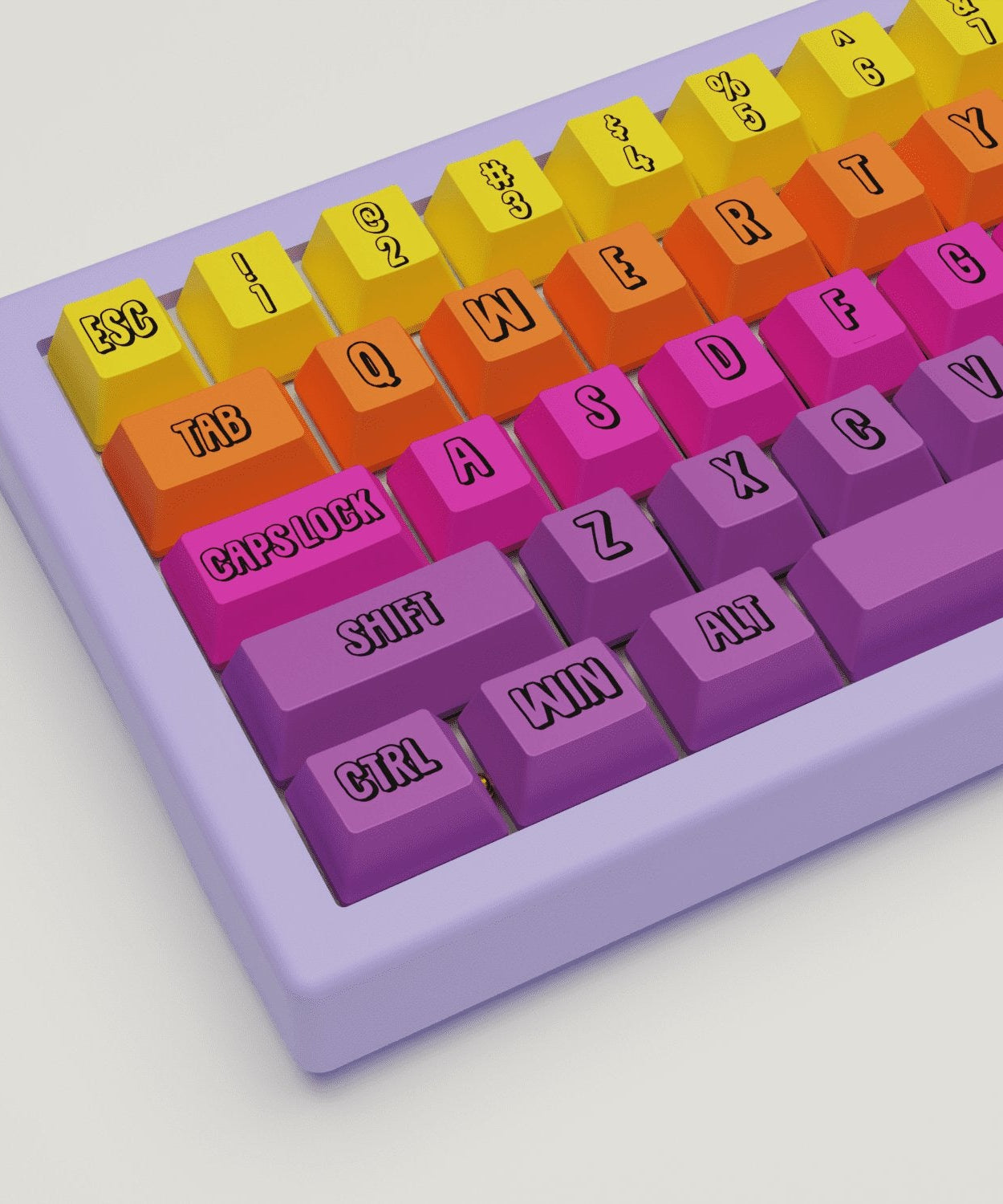 Fruit Salad Design Keycaps and Mechanical Keyboard