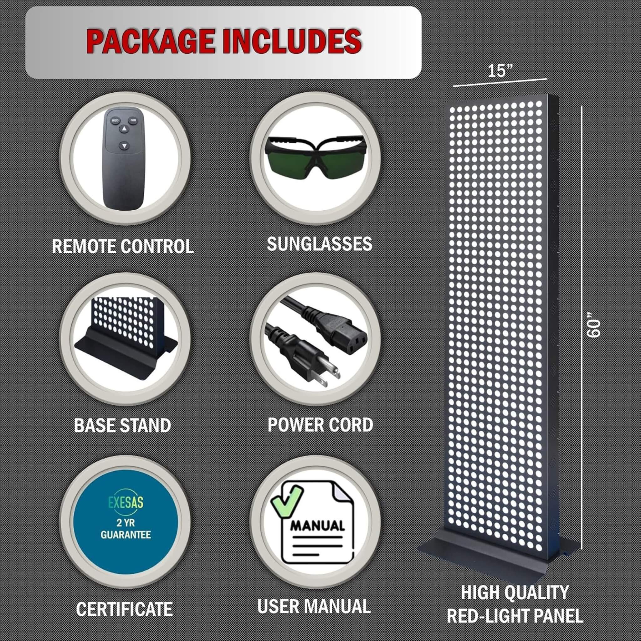 Full-Body Dual-Chip Clinical-Grade Red Light Therapy Panel (SAK63480)
