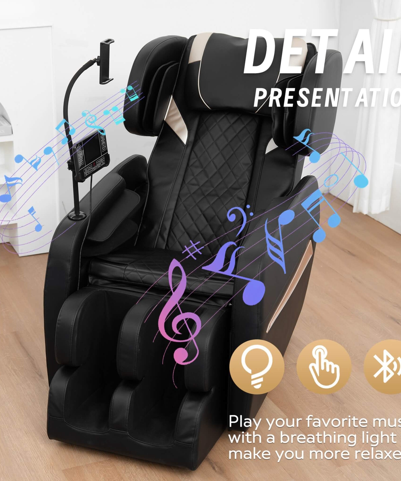 Airvana Nocturne Full-Body Zero-Gravity Massage Chair With Retractable Footrest (SAK40593)
